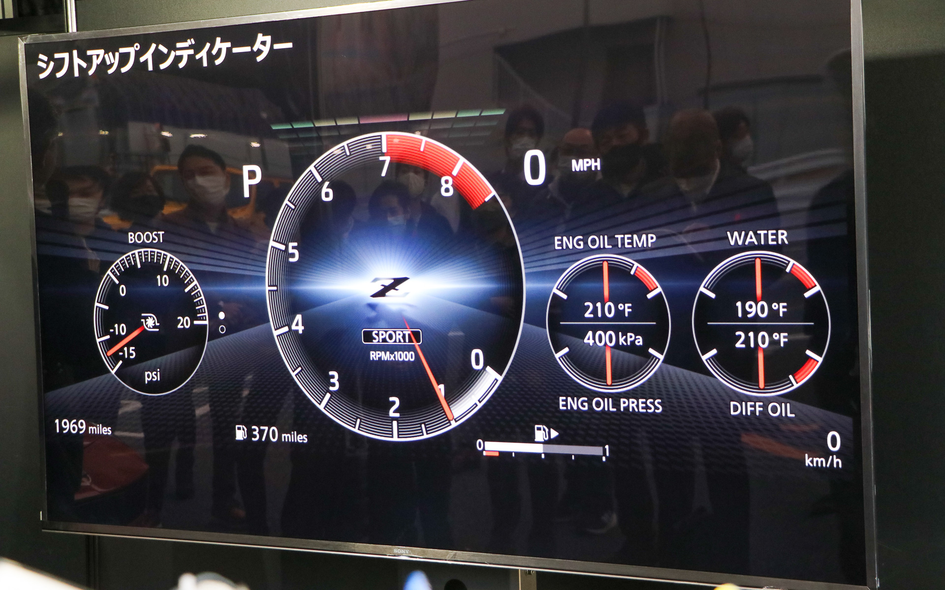 完成版のメーター