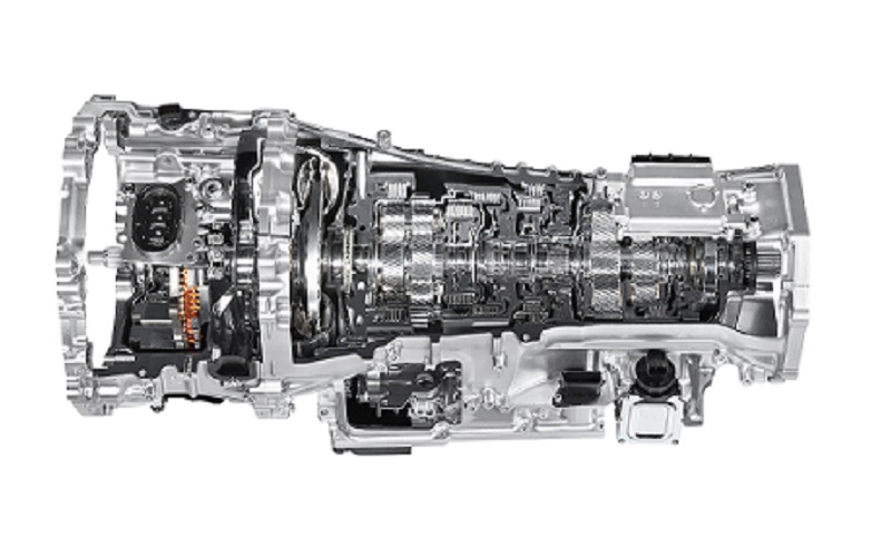 タンドラに搭載されているアイシンの「FR1モーターハイブリッドトランスミッション」