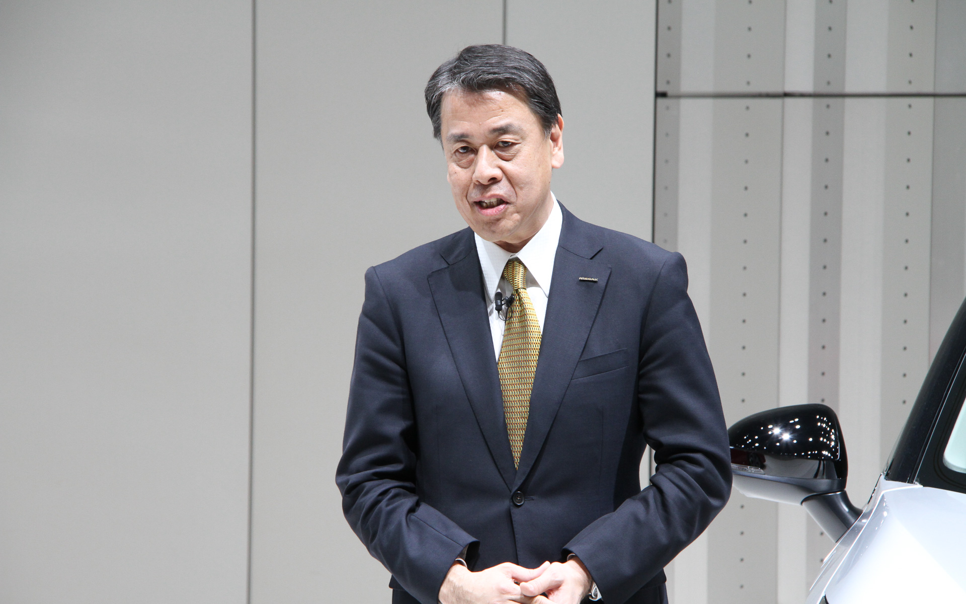 質疑応答では内田社長の新入社員時代について、日産自動車として目指したい姿といった質問があった