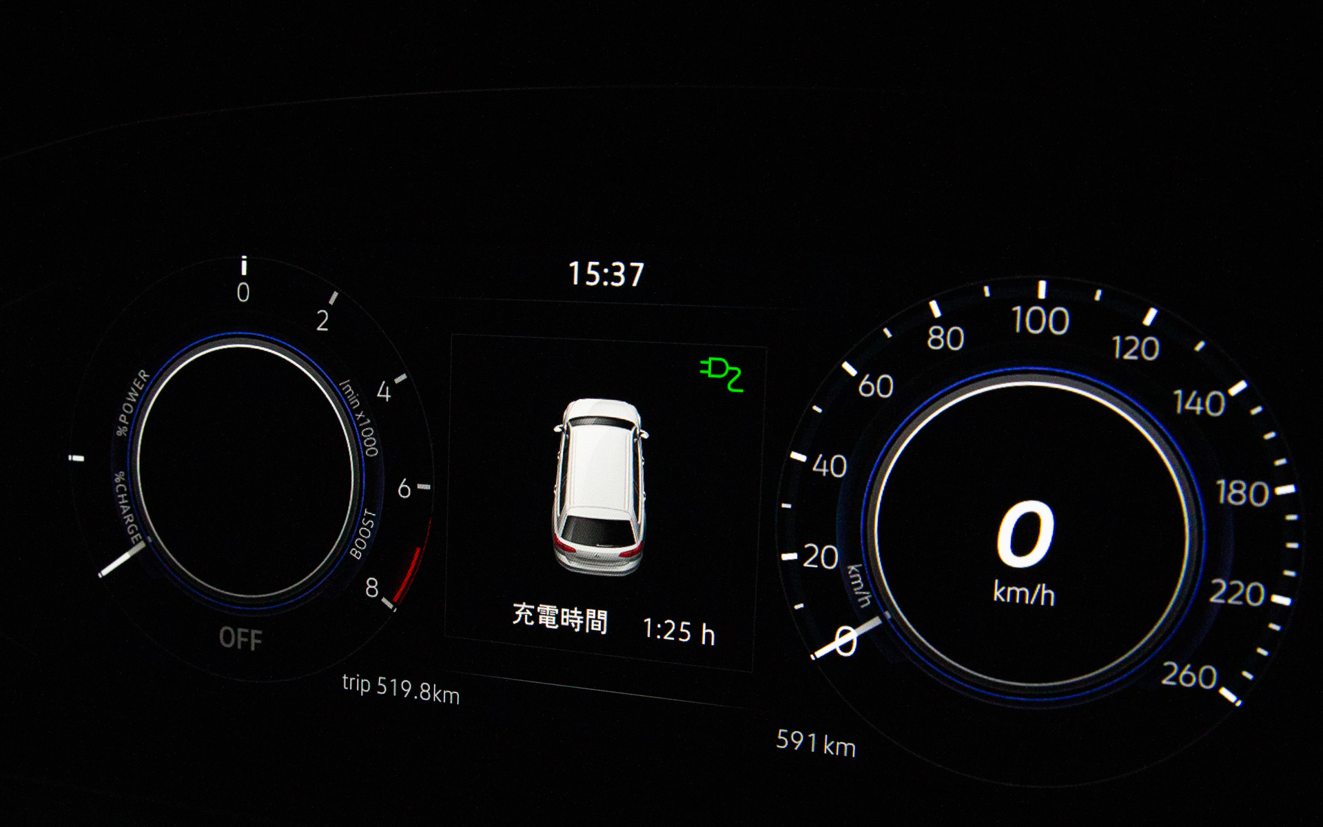 チャージ中のメーター表示