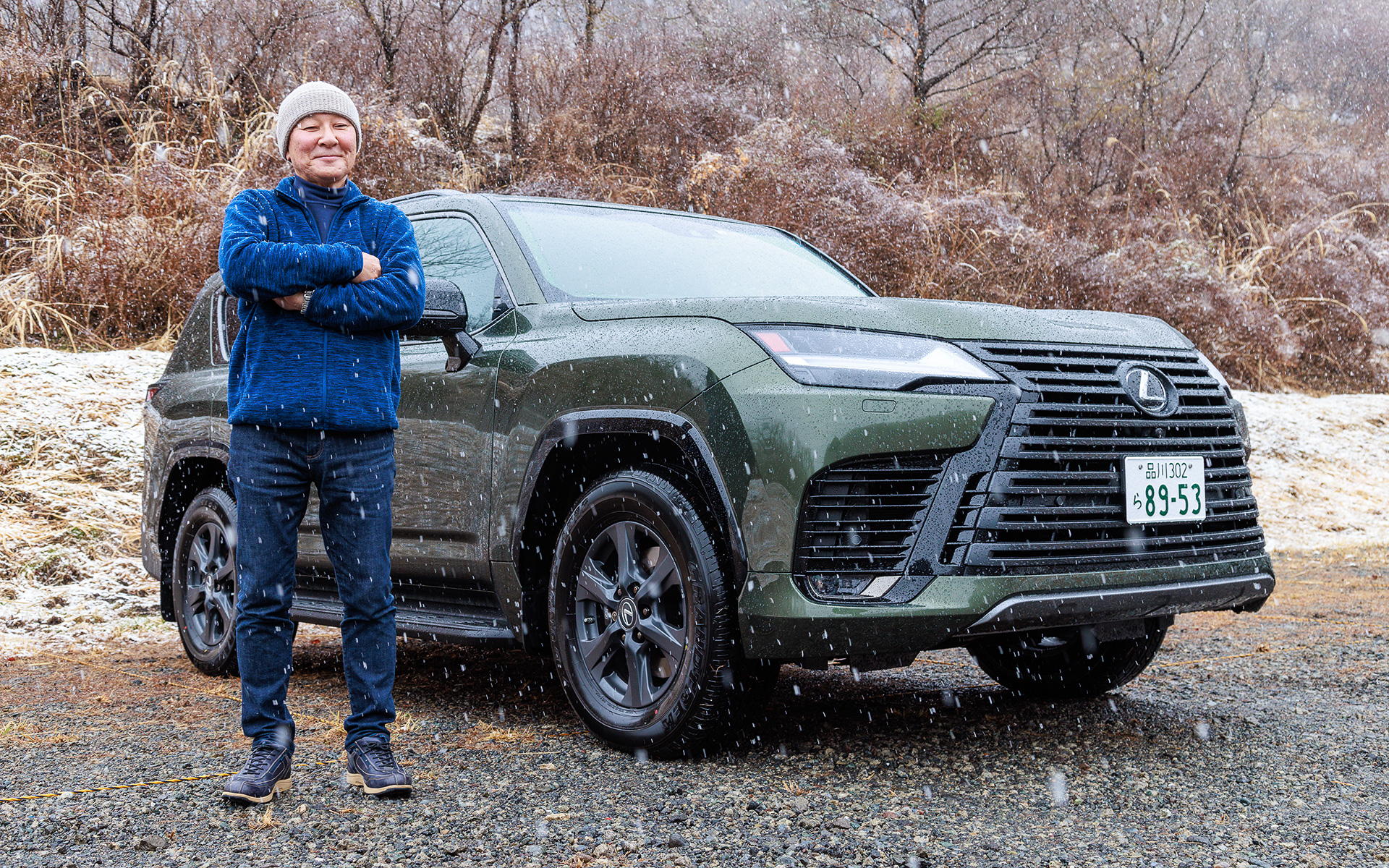 雪の中での試乗となったが、SUVの実力を確認するには最適な天気