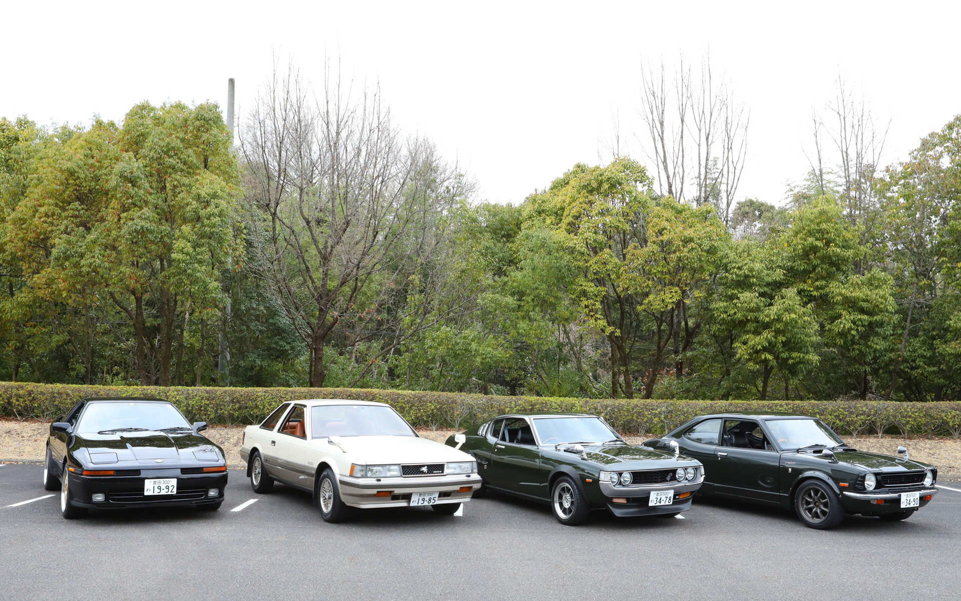 旧車のレンタルで使用される特選ラインアップの4台