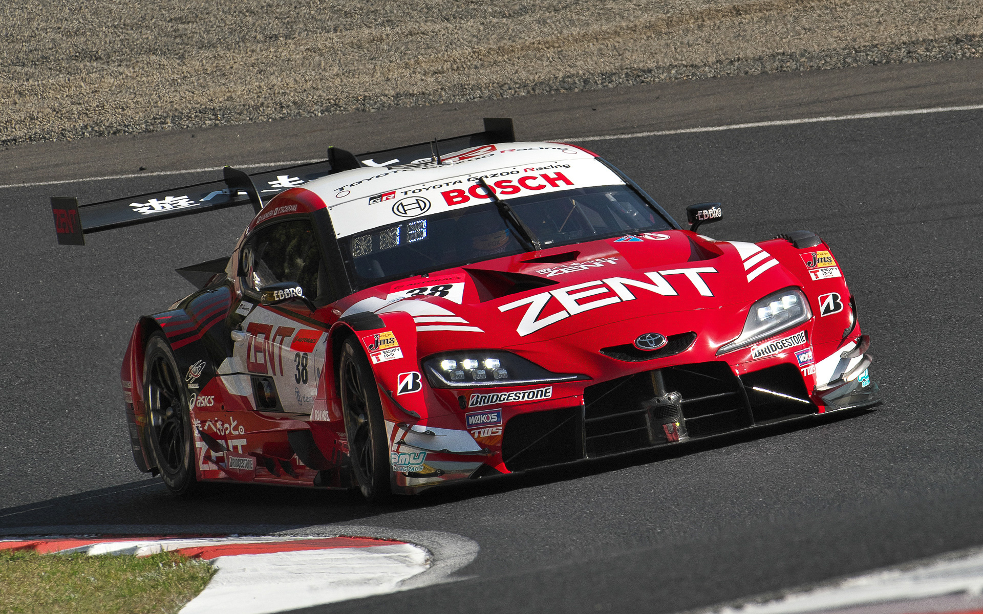 予選4位の38号車 ZENT CERUMO GR Supra（立川祐路/石浦宏明組、BS）