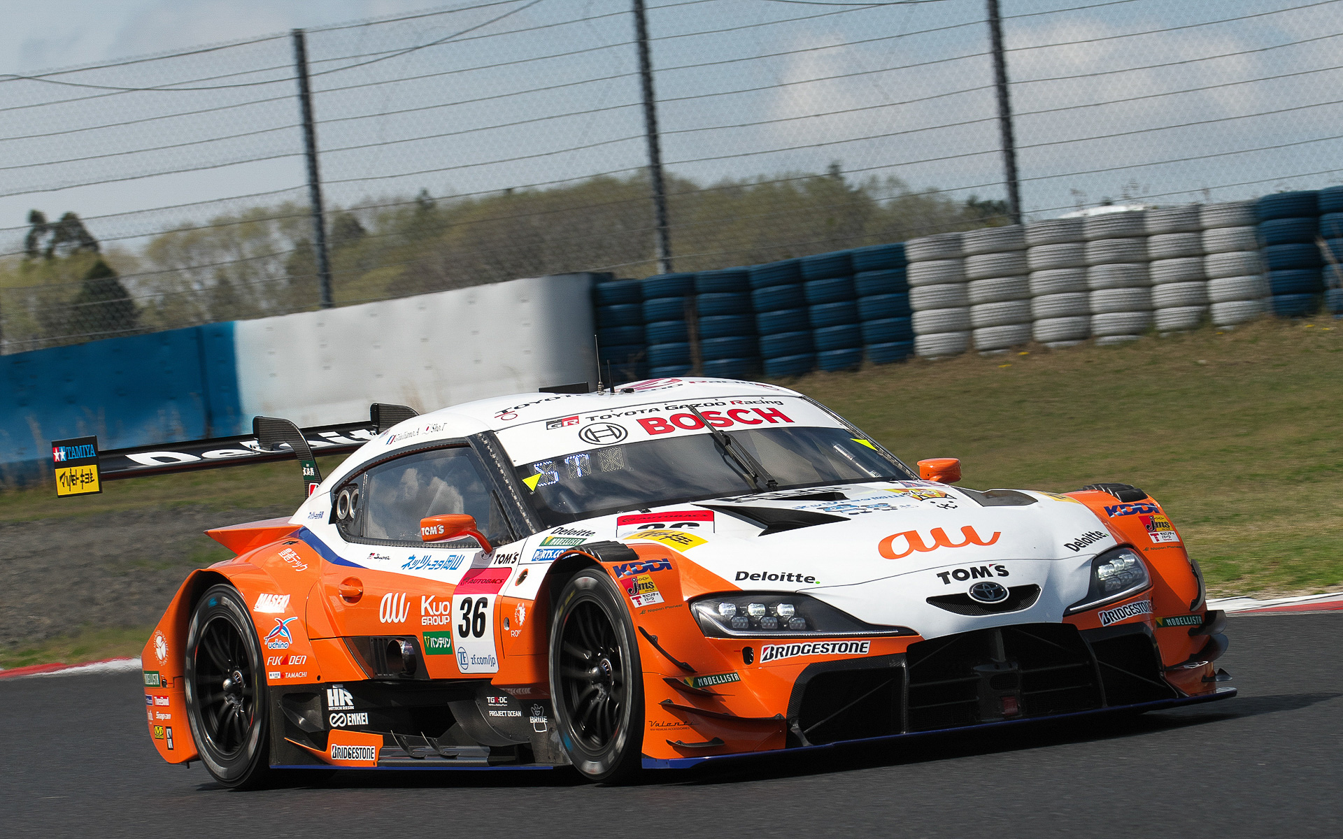 Q1トップだった36号車 au TOM'S GR Supra（坪井翔/ジュリアーノ・アレジ組、BS）は予選6位