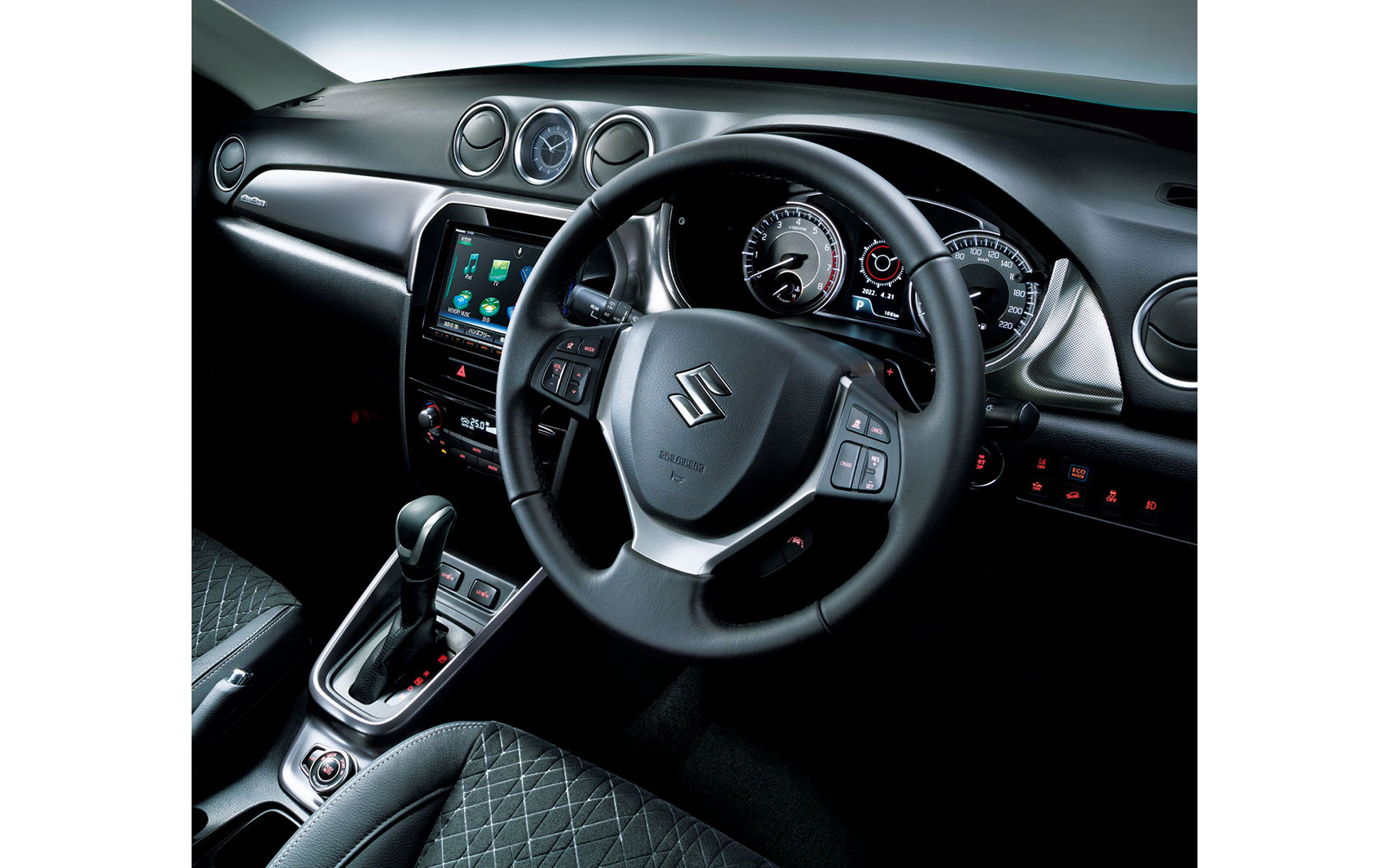 ハイブリッドモデルのインテリア