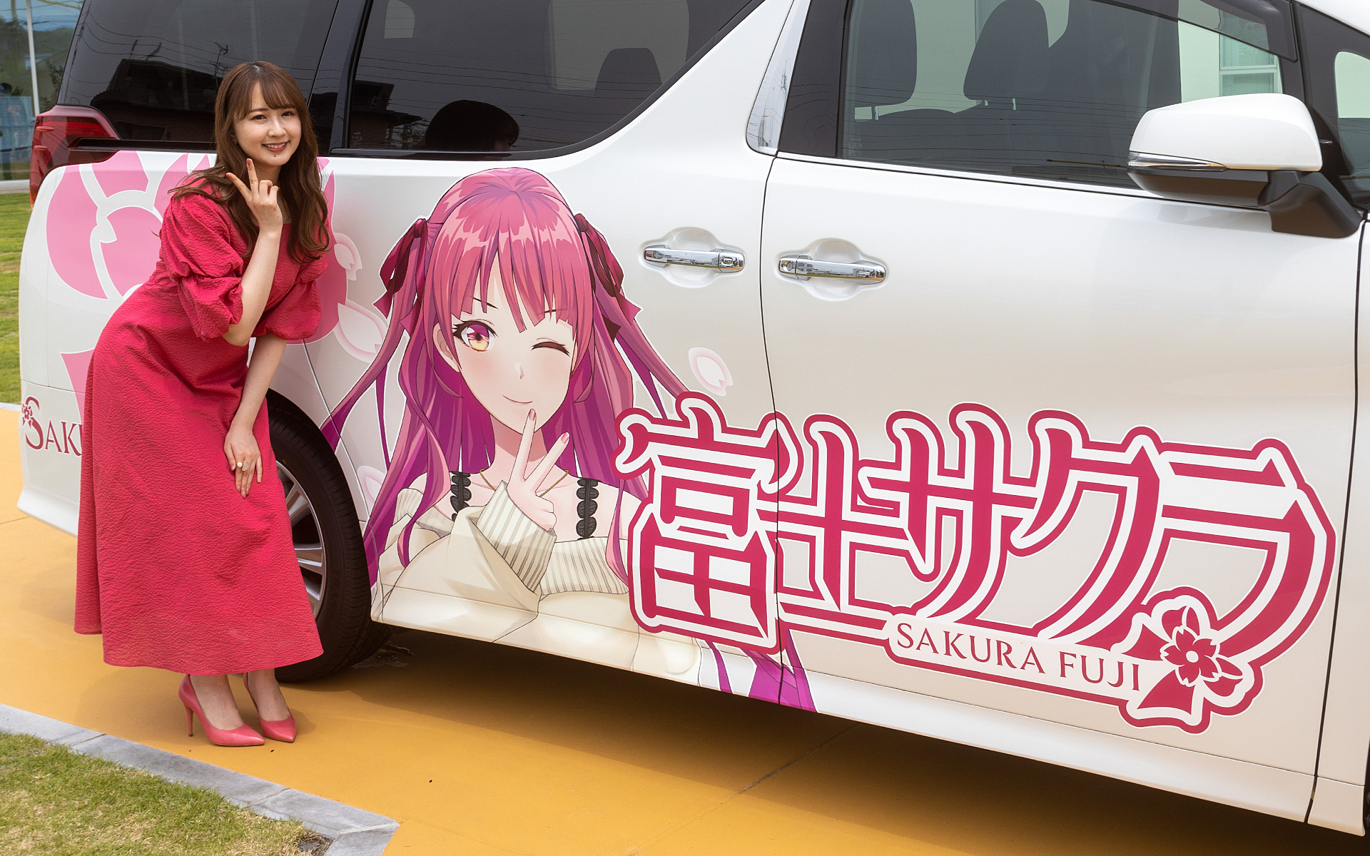 富士サクラ役の高柳知葉さんがご自身の記念撮影用に撮っているのを許可を受けて取らせていただいた