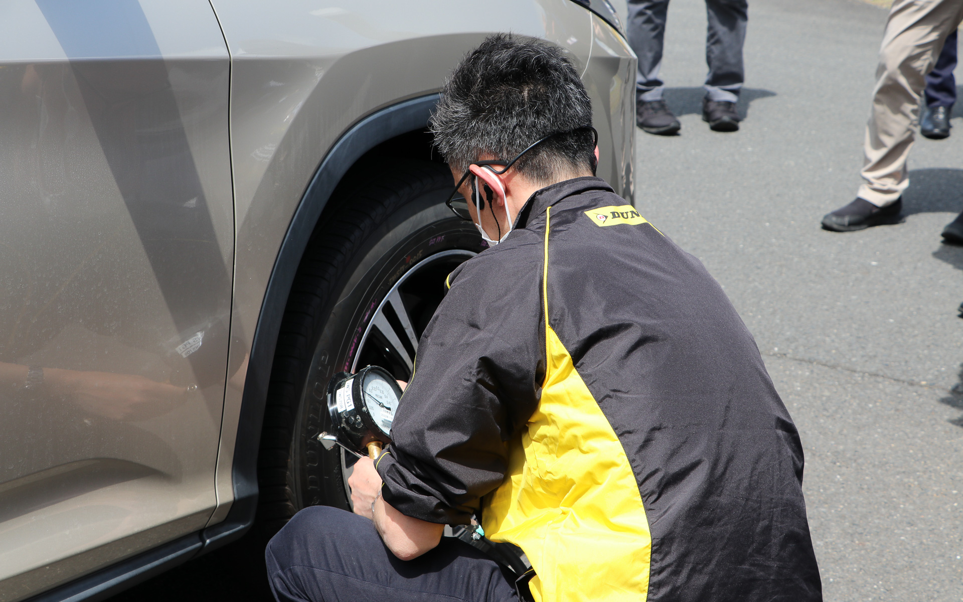 エアゲージを使った従来の計測方法