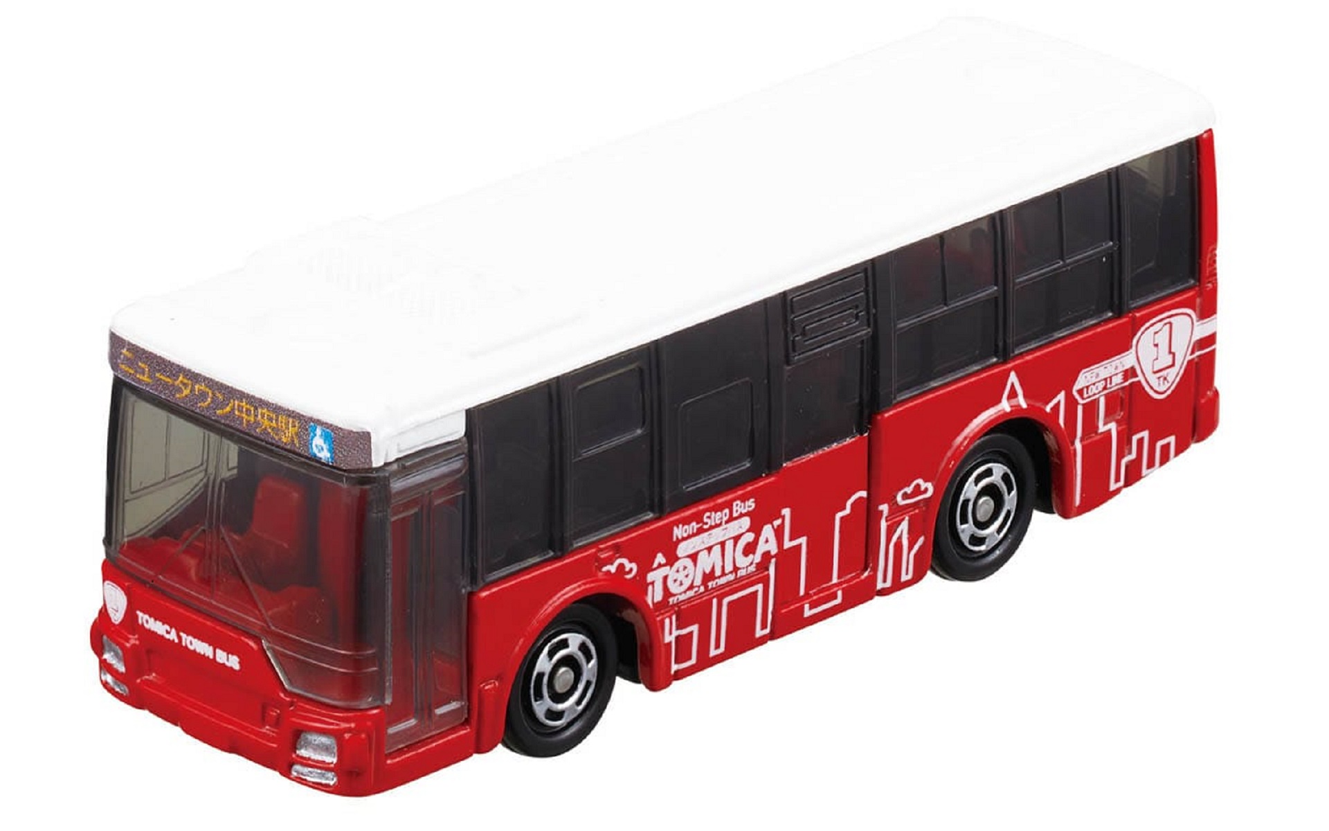 付属するトミカ「三菱ふそう エアロスター トミカタウンバス」