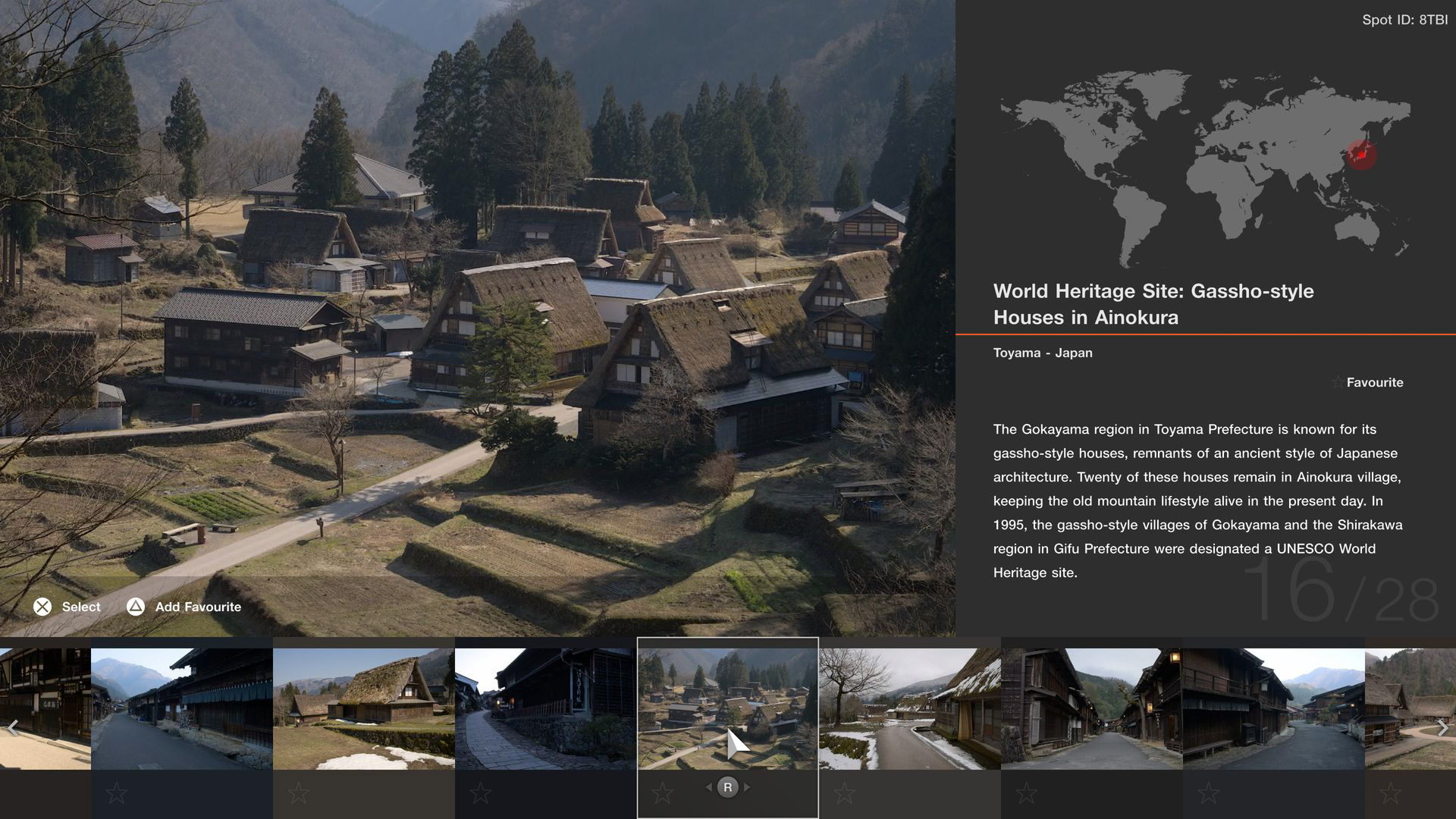 スケープス 特集追加「合掌造りと宿場町」