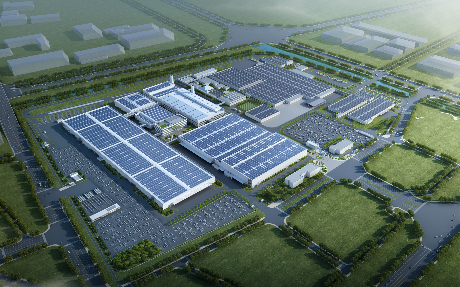 広汽ホンダ EV専用工場俯瞰図