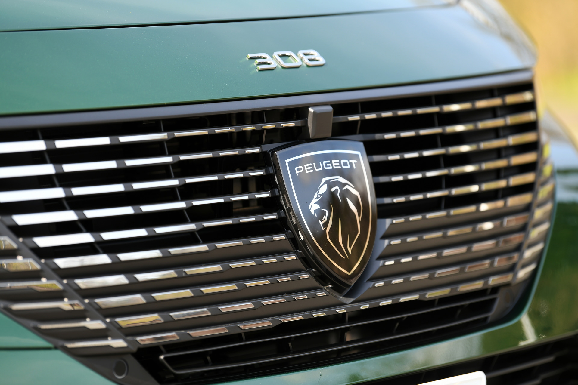 新エンブレムを配したフロントグリルや、プジョー初となるマトリックスLEDヘッドライトを採用。マトリックスLEDヘッドライトは約7cmの超薄型で、ロービームは4つのLED、ハイビームは20個のマトリックスモジュールによって構成されている。フロントガラス上部のカメラが検出した周囲のデータから、マトリックスLEDを自動的に最適な明るさに調整し、他のドライバーを幻惑させることなく、ハイビームをONの状態に保ち、夜間の追い越しや対向車などが車両に接近した場合にはハイビームの一部がOFFになる