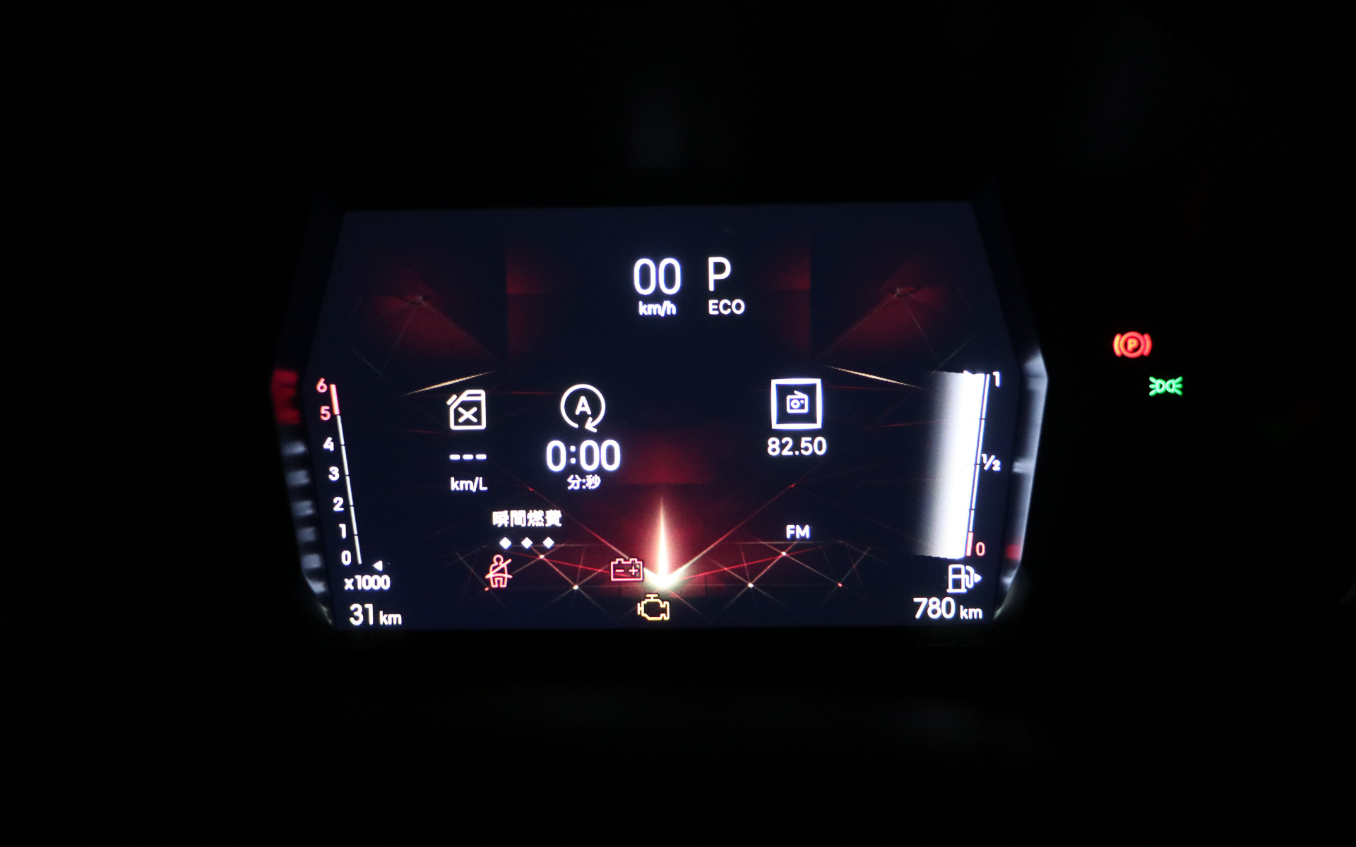 運転席メーター