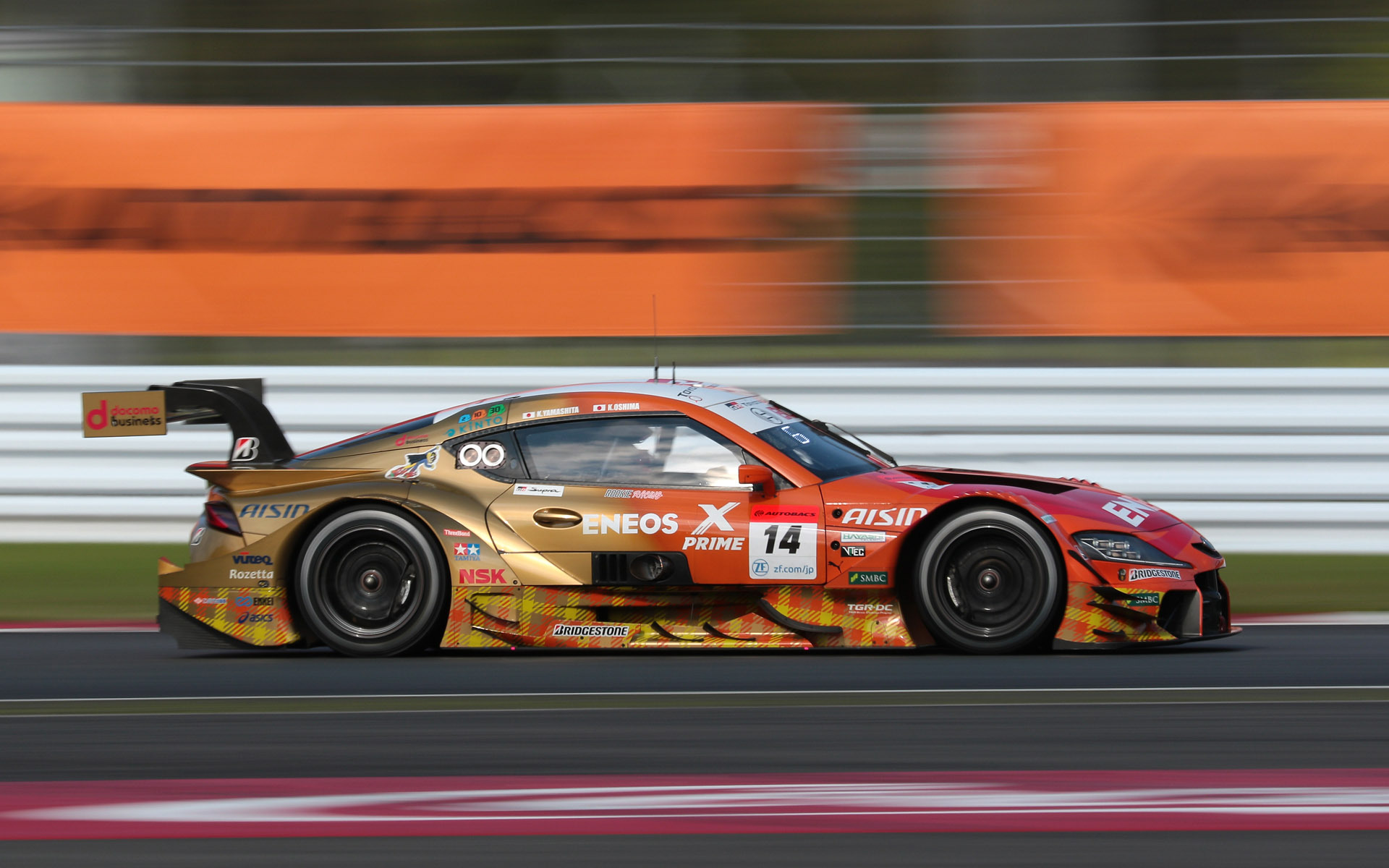 開幕戦で優勝した14号車 ENEOS X PRIME GR Supra（大嶋和也/山下健太組、BS）はサクセスウェイト42kgを積んでいたためか9位