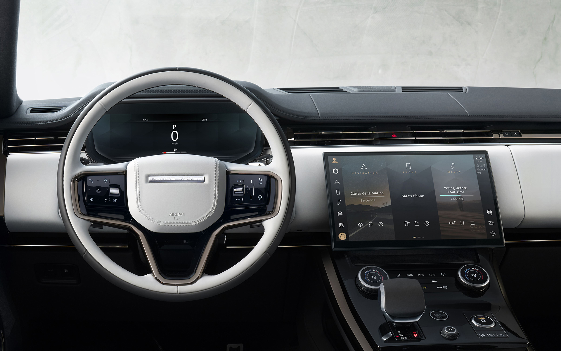 新型レンジローバースポーツのインテリア
