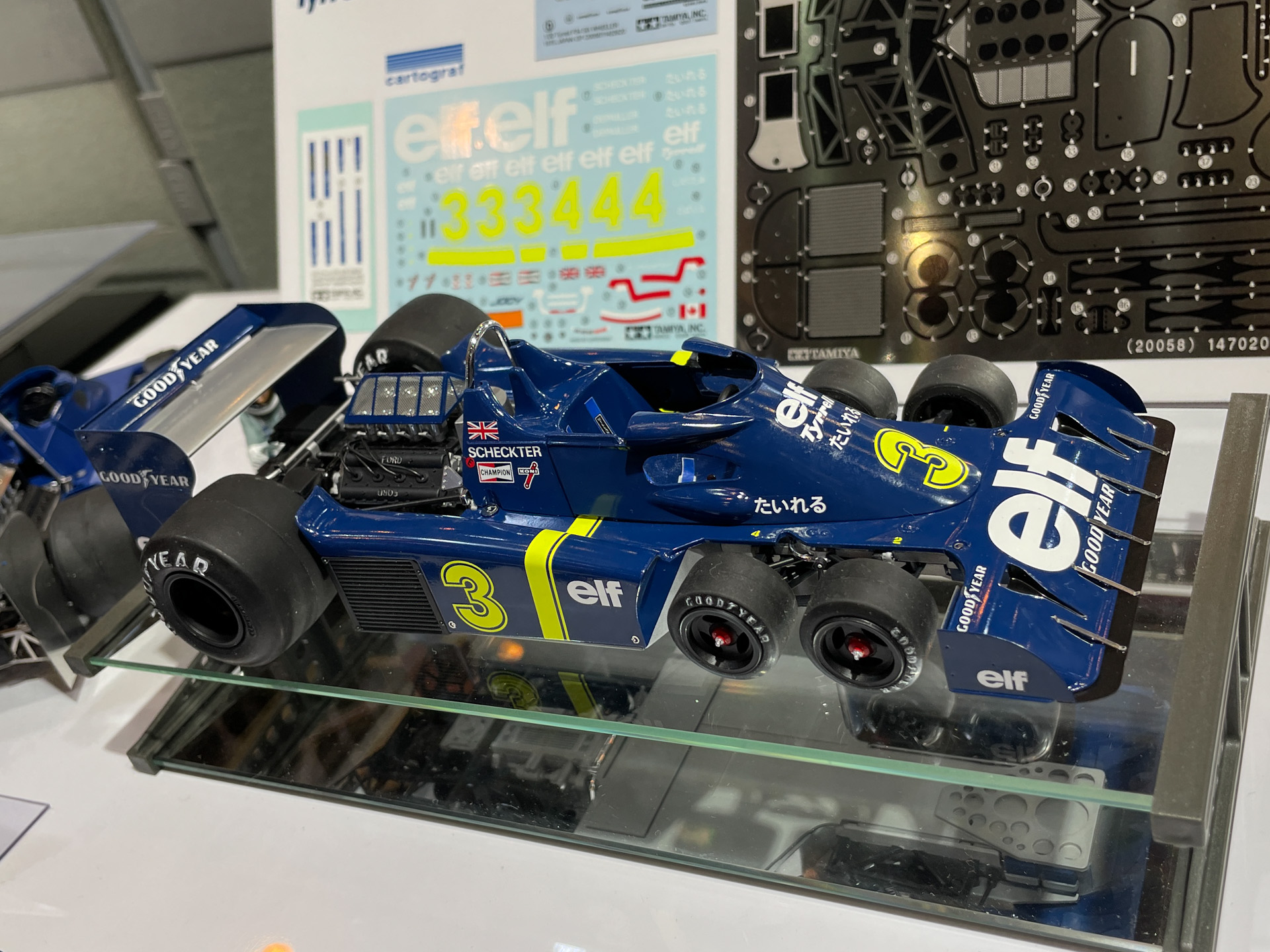 タイレル関連の製品展示も目立つ