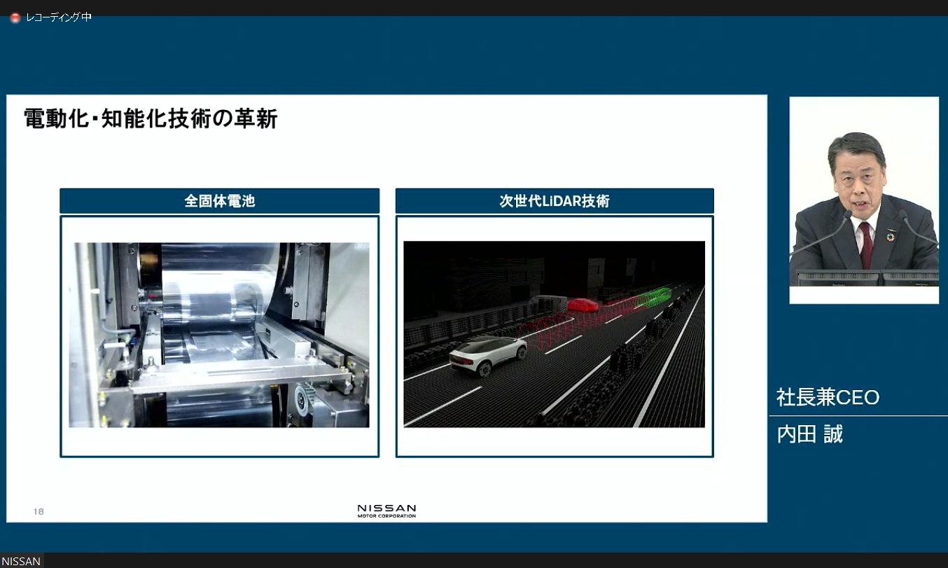 4月に発表したバッテリと知能化に置ける次世代技術に加え、5月20日に軽自動車の新型バッテリEV（電気自動車）に発表する