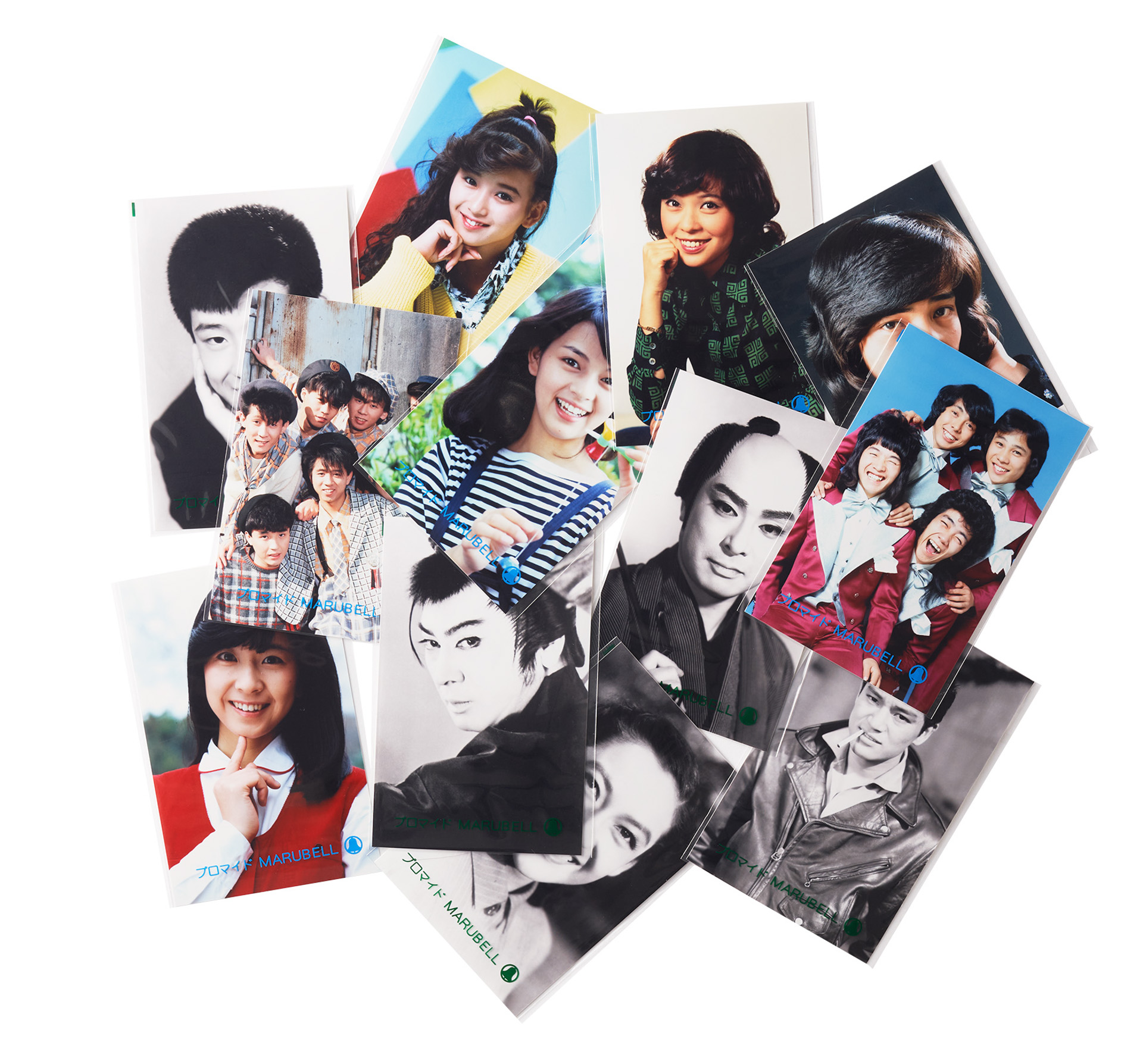 【マルベル堂】懐かしのスターやアイドルの色褪せない表情を楽しめるプロマイド各種：330円から