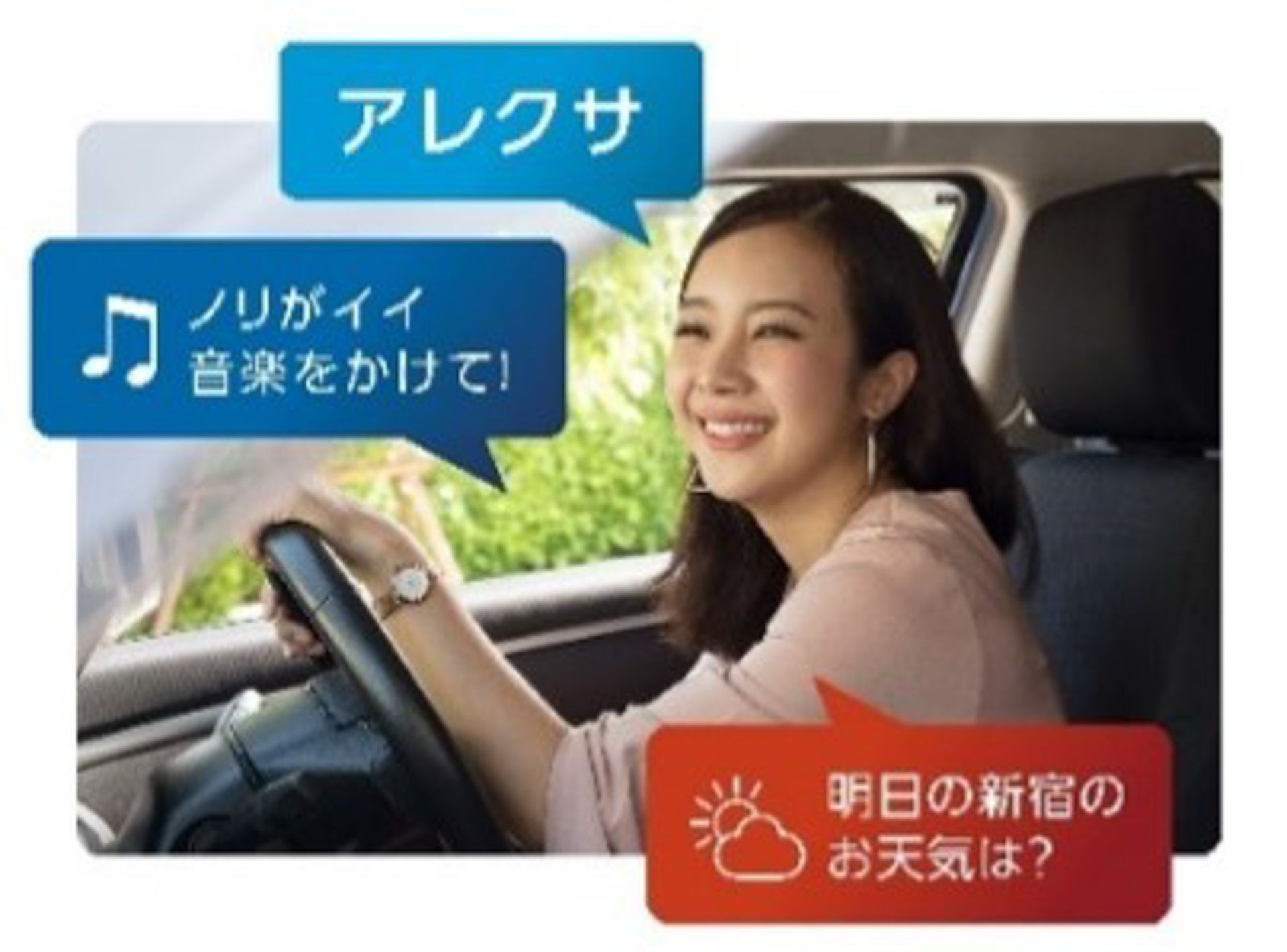 2022年モデルでは音声操作をさらに進化させ、音楽のストリーミング再生、ニュースや天気予報といった情報の確認だけでなく、「アレクサ」と話かけるだけでスマホ経由の起動にも対応させている