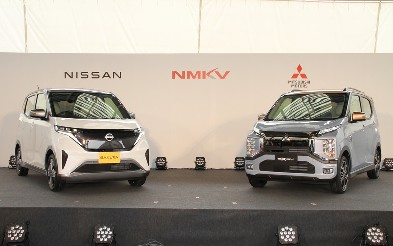 日産と三菱自動車、軽自動車タイプの新型バッテリEV「サクラ」「eK