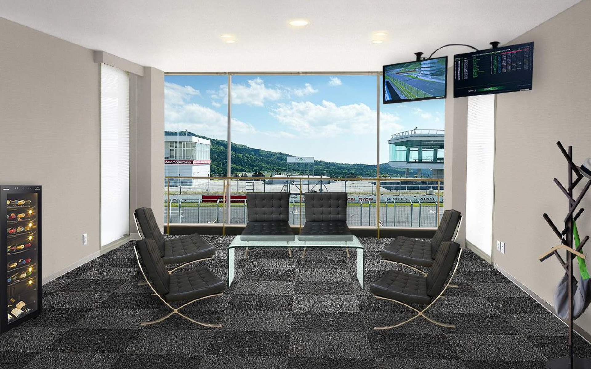 オートポリスが業務提携を行なった永三MOTORSによる専用ゲストルームのイメージ図