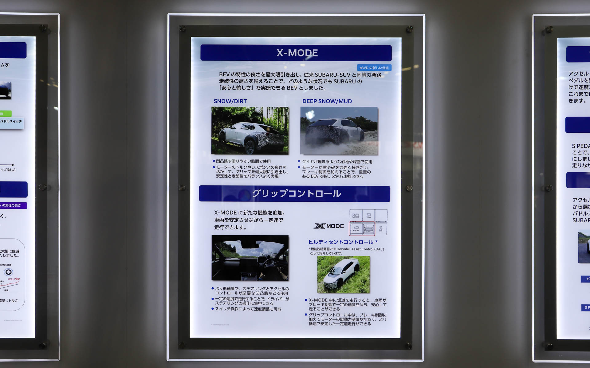 新型ソルテラに搭載されている技術に関するパネル