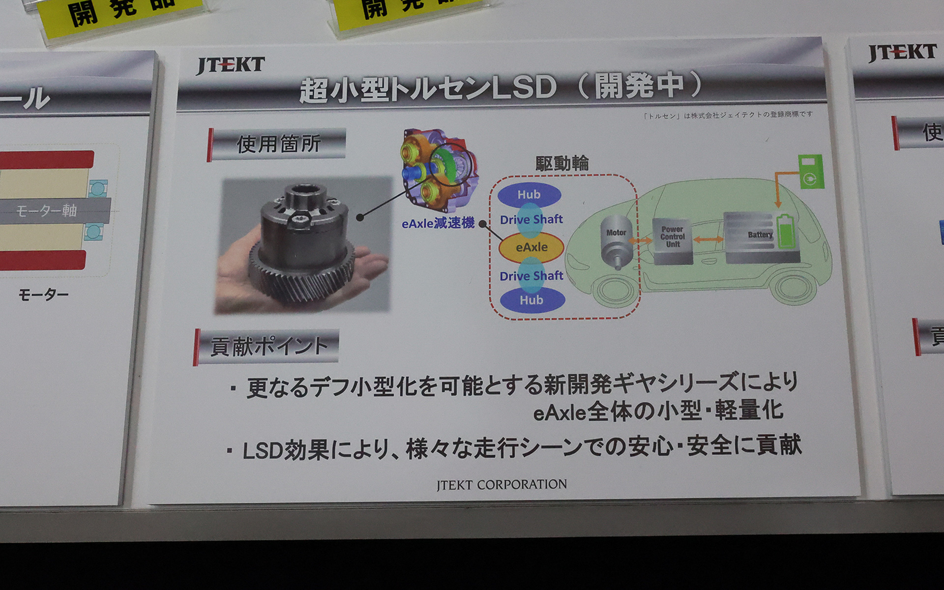 超小型トルセンLSDの装着場所