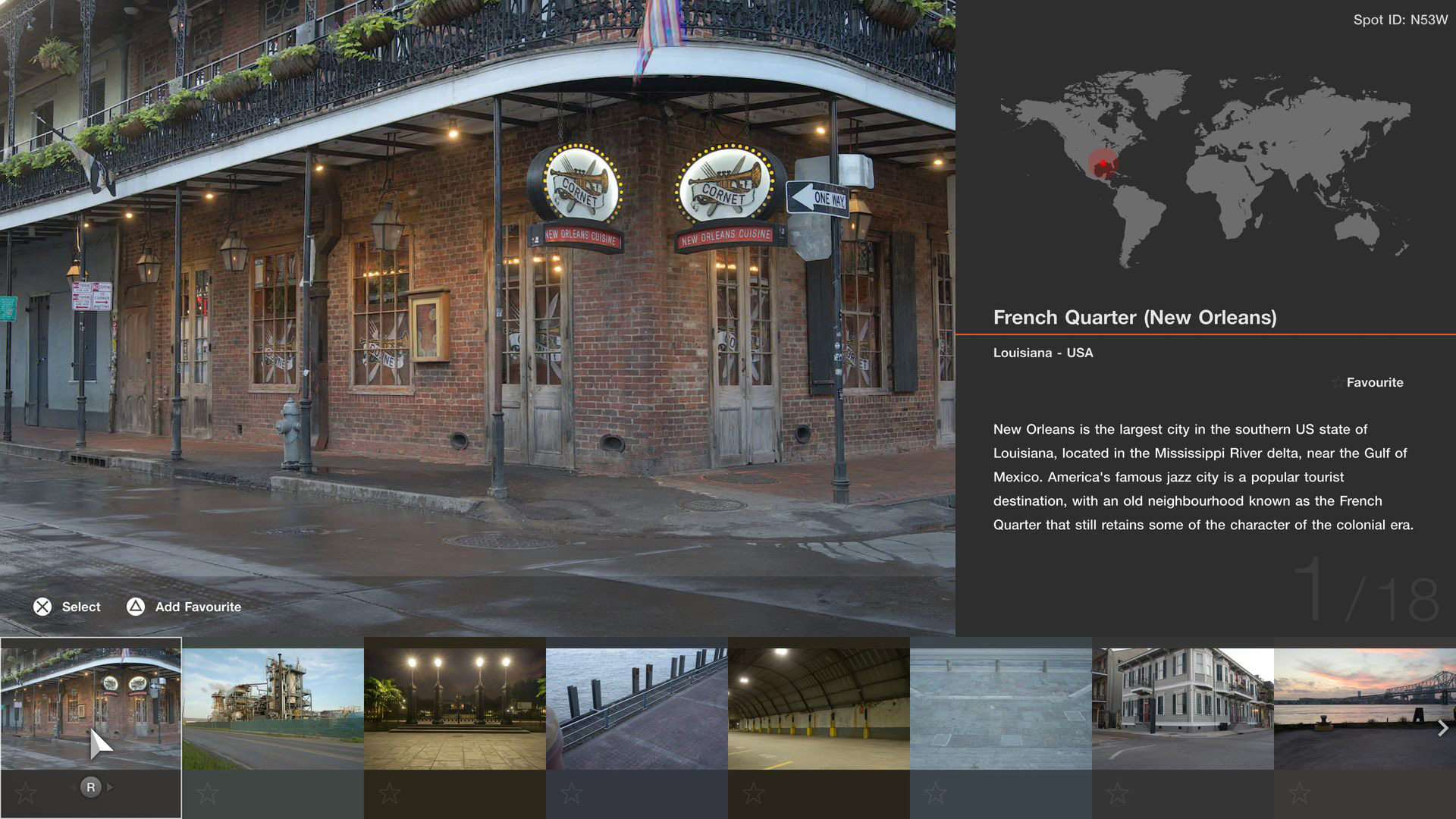 スケープスに「ニューオーリンズ」の特集が追加