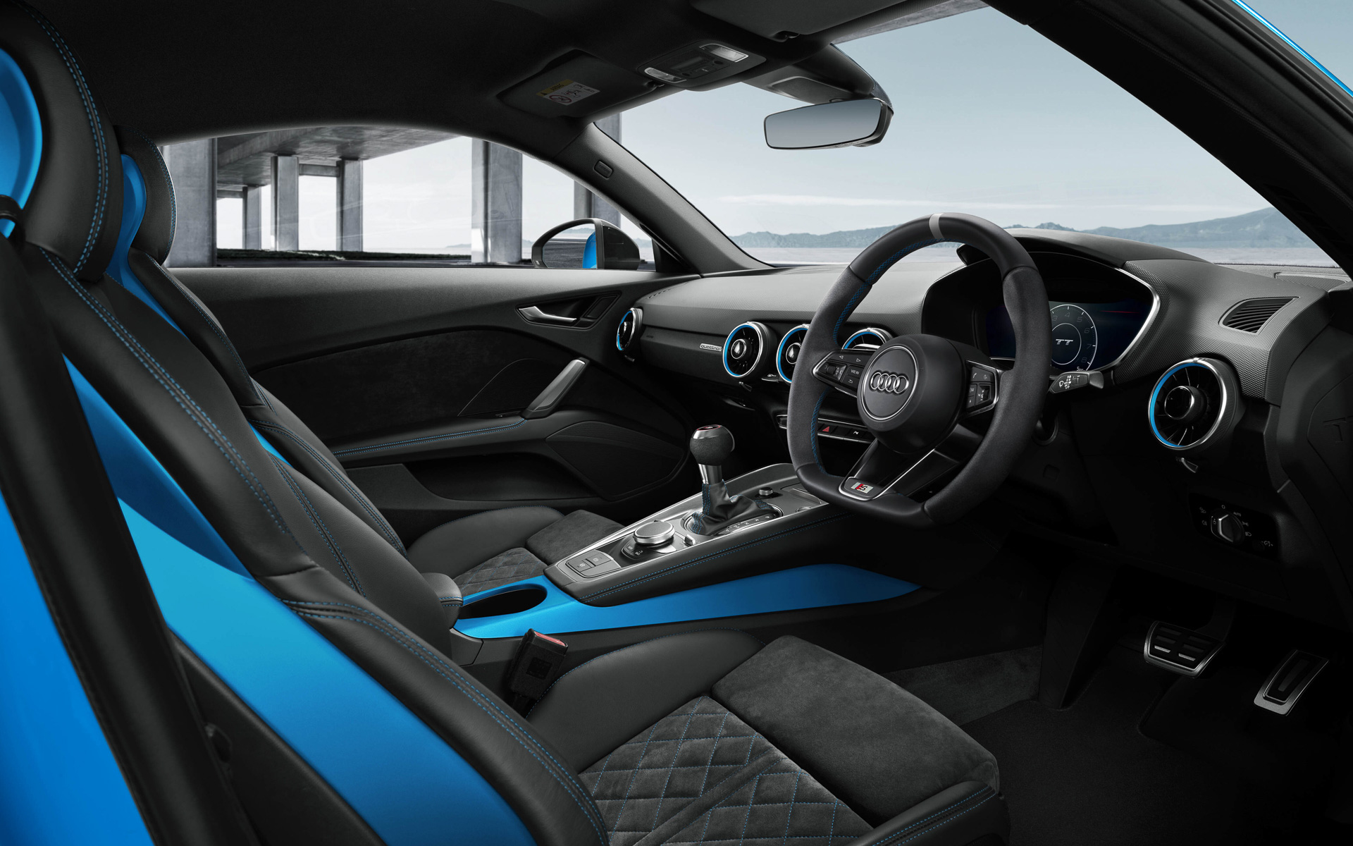 ブルーを基調としたインテリア