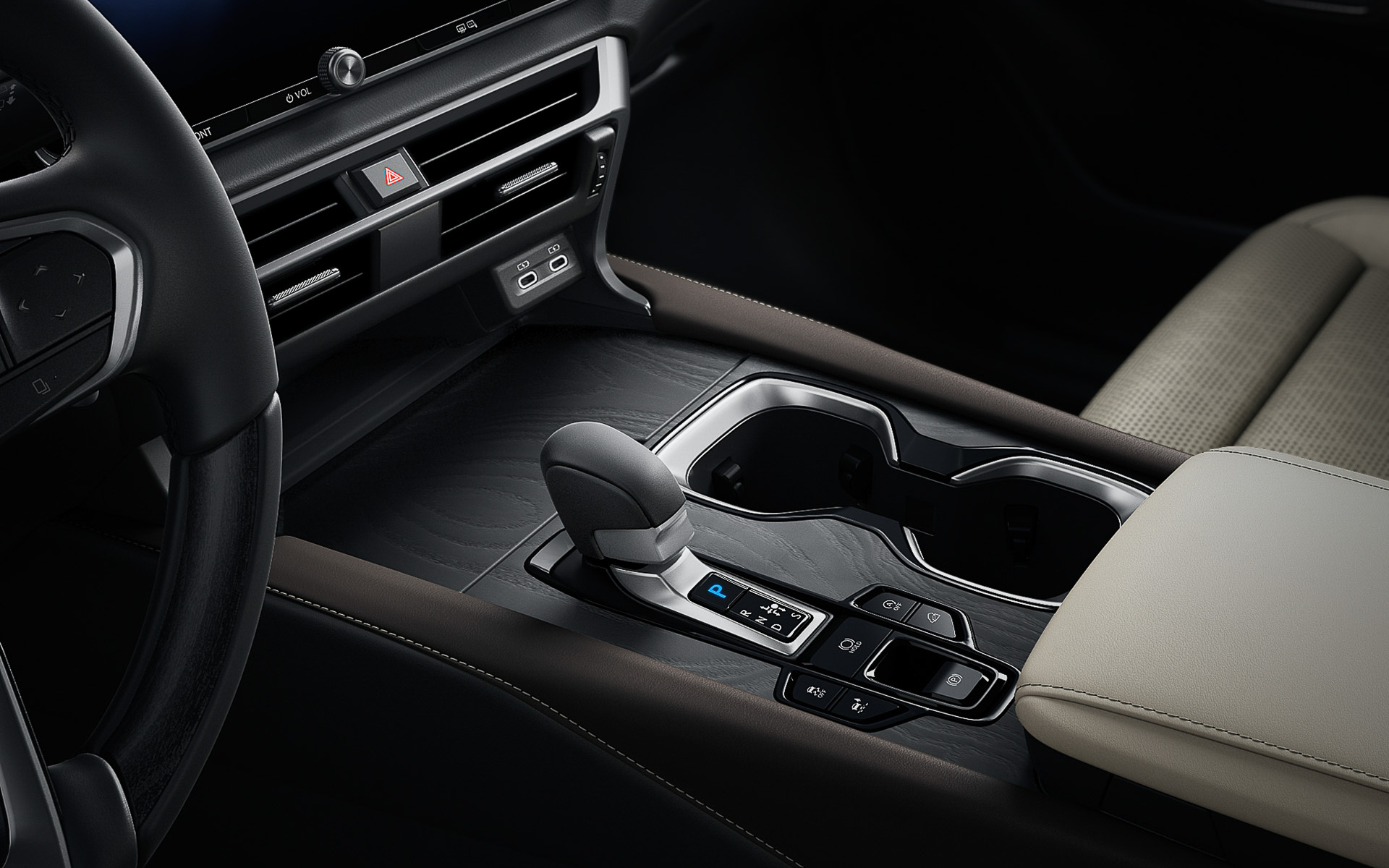 シフトレバーまわり（プロトタイプ）