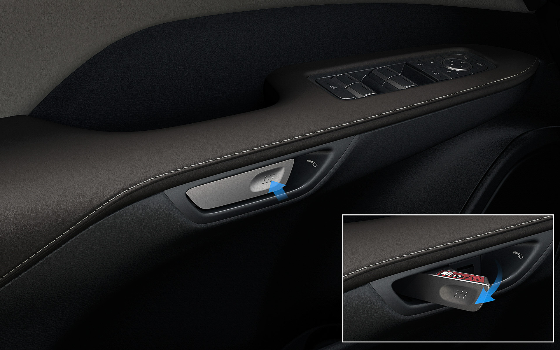 e-ラッチシステム：インサイドドアハンドル（プロトタイプ）