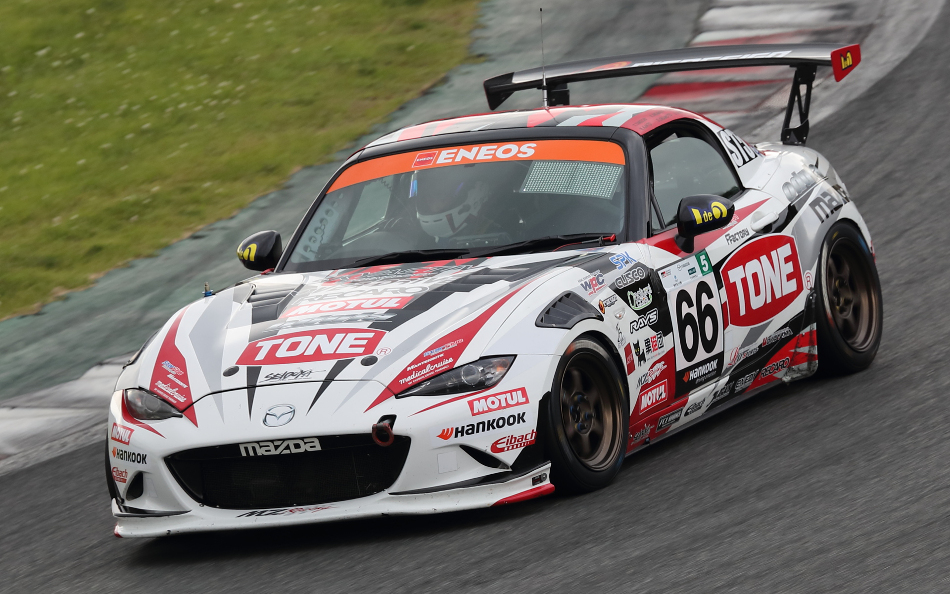 3位：66号車 odula TONE MOTULロードスター（武地孝幸/貫戸幸星/猪股京介/岡本大地/高崎保浩/上野大哲組）