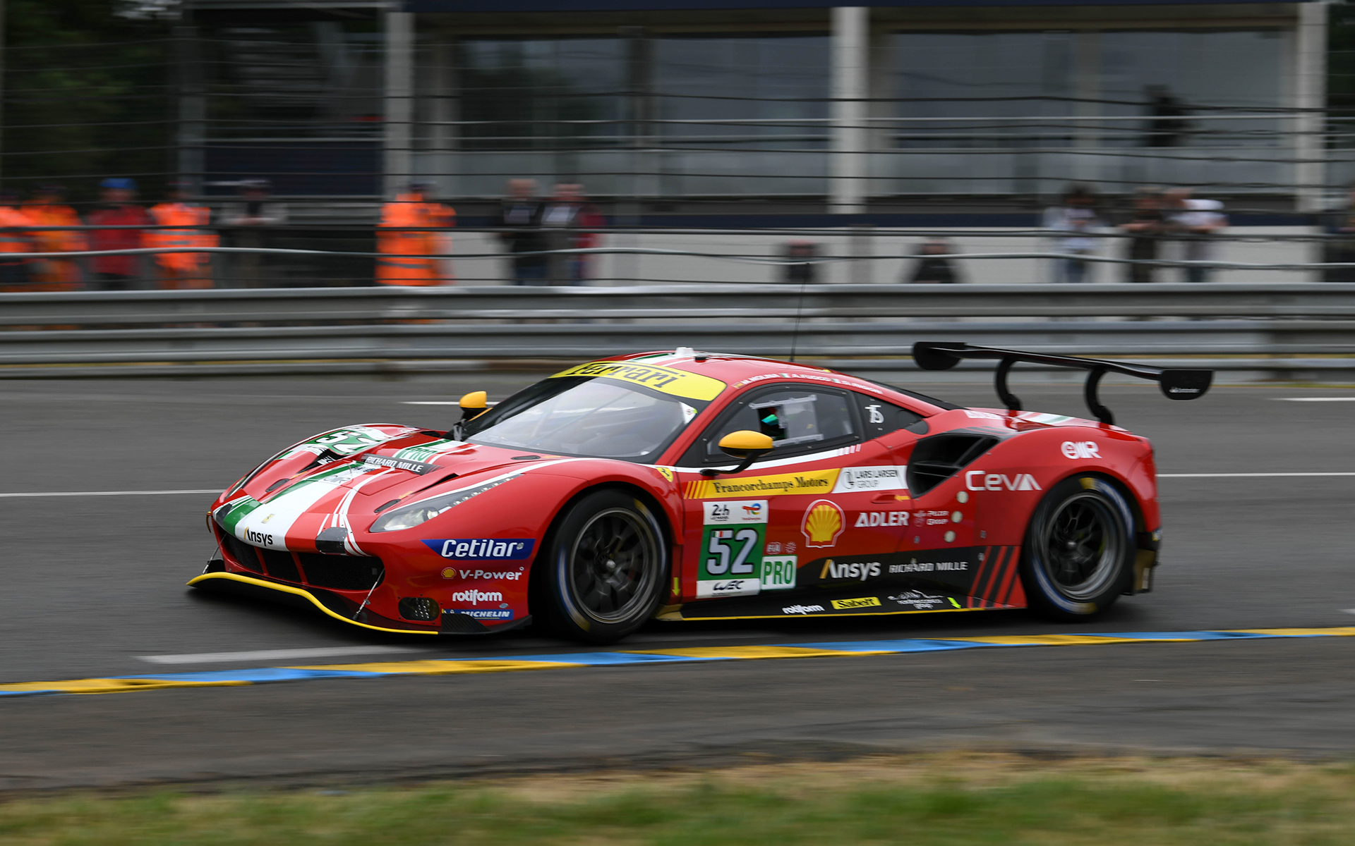 LM GTE Proクラス2番手の52号車 AF CORSE「Ferrari 488 GTE Evo」