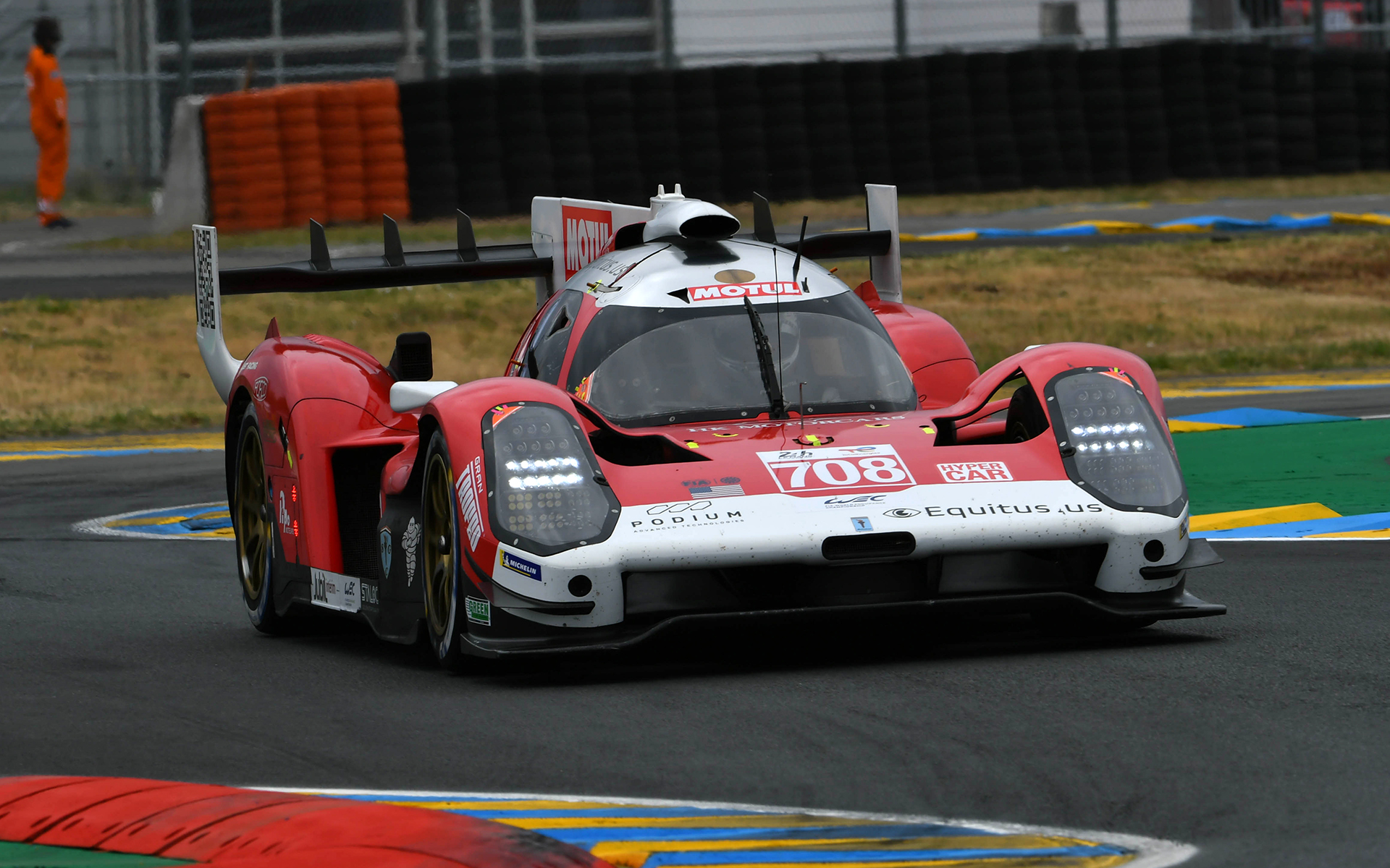 総合2番手のタイムをマークした708号車 GLICKENHAUS RACINGの「Glickenhaus 007 LMH」