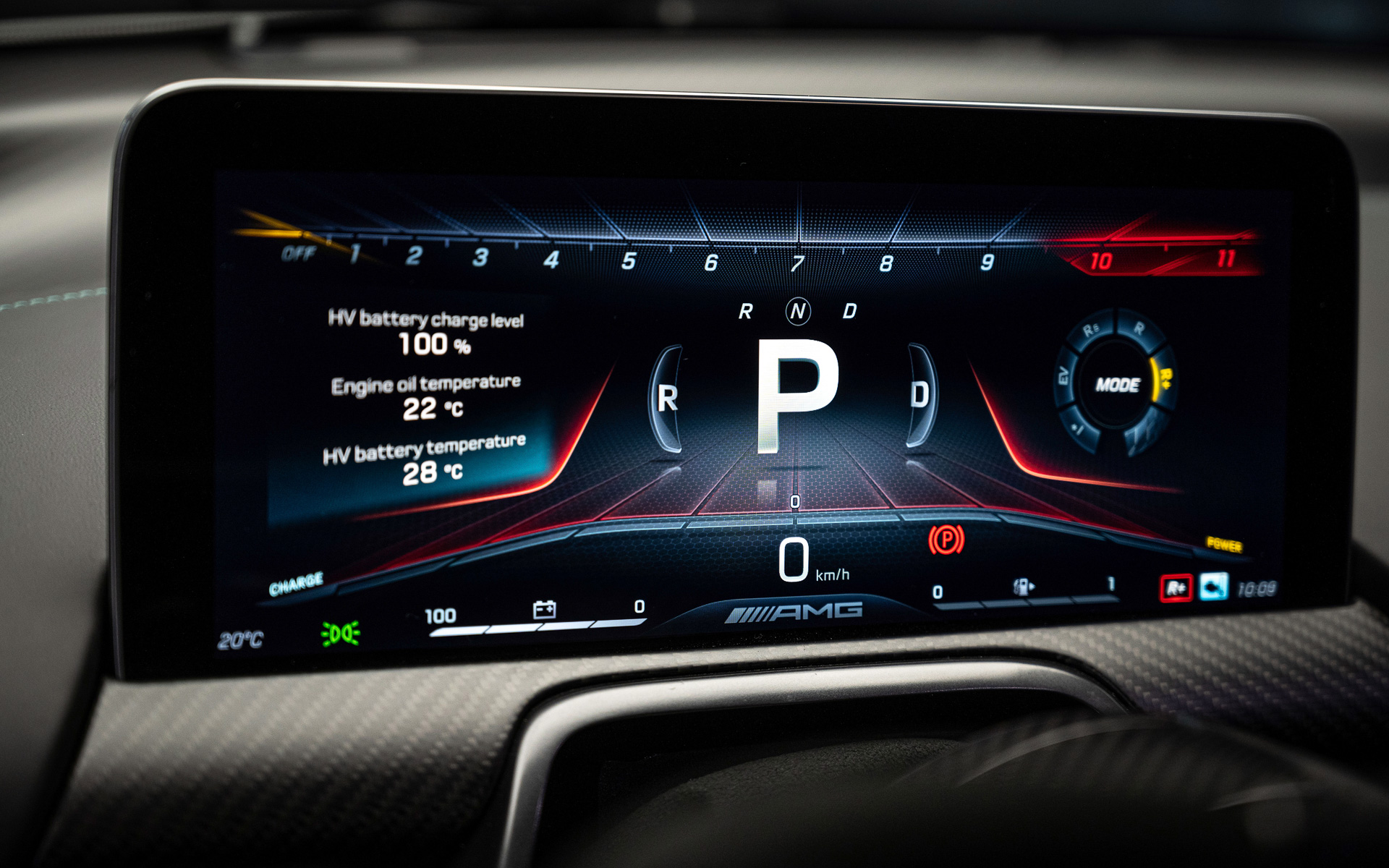 10インチのメーターディスプレイ