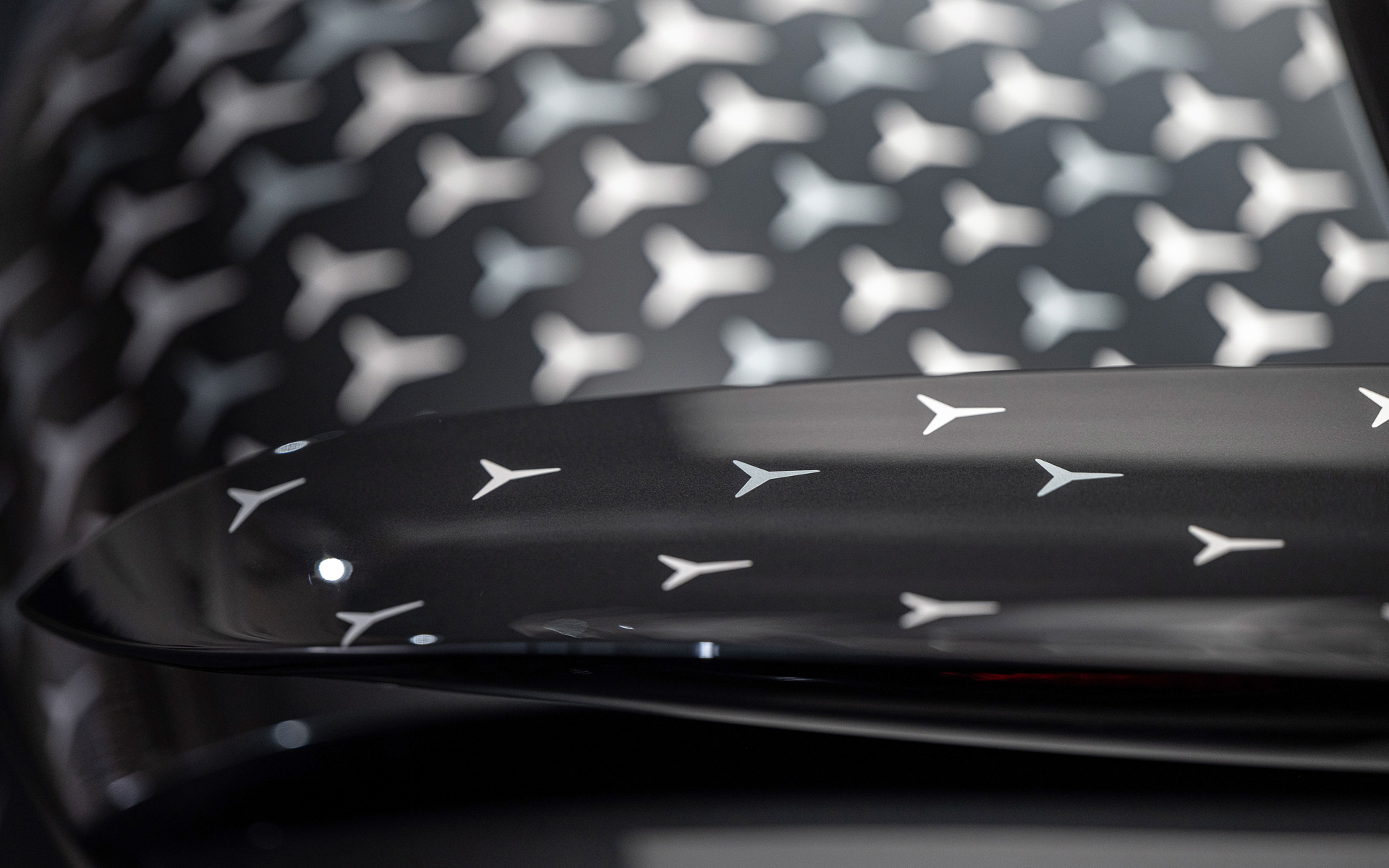 スターマークが散りばめられている