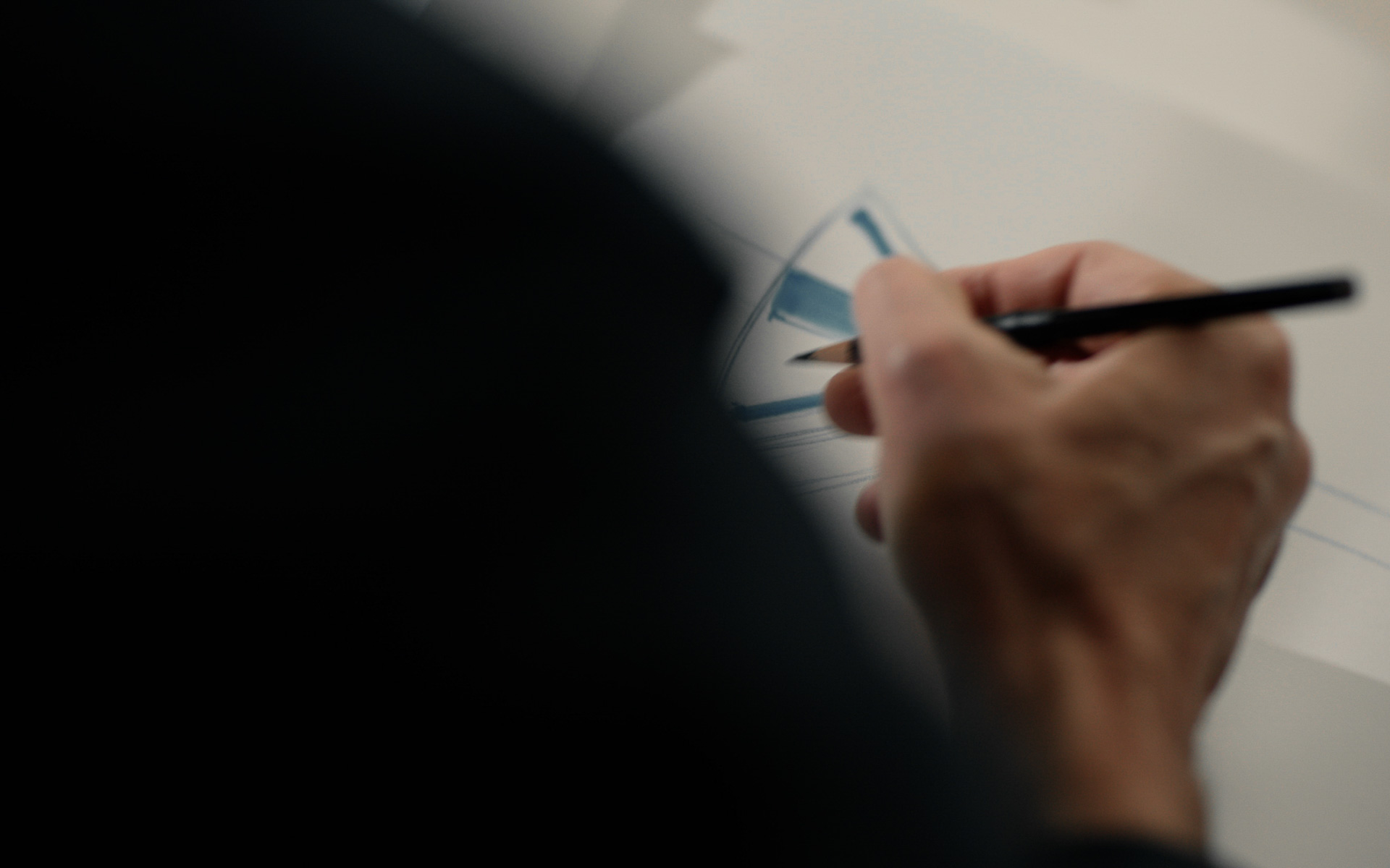 デザインスケッチの様子