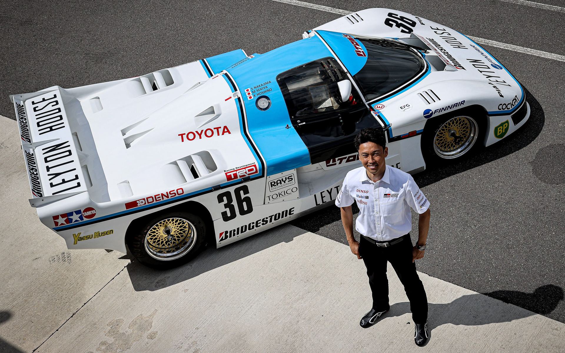 中嶋一貴氏とトヨタのグループCカー「トヨタトムス85C」