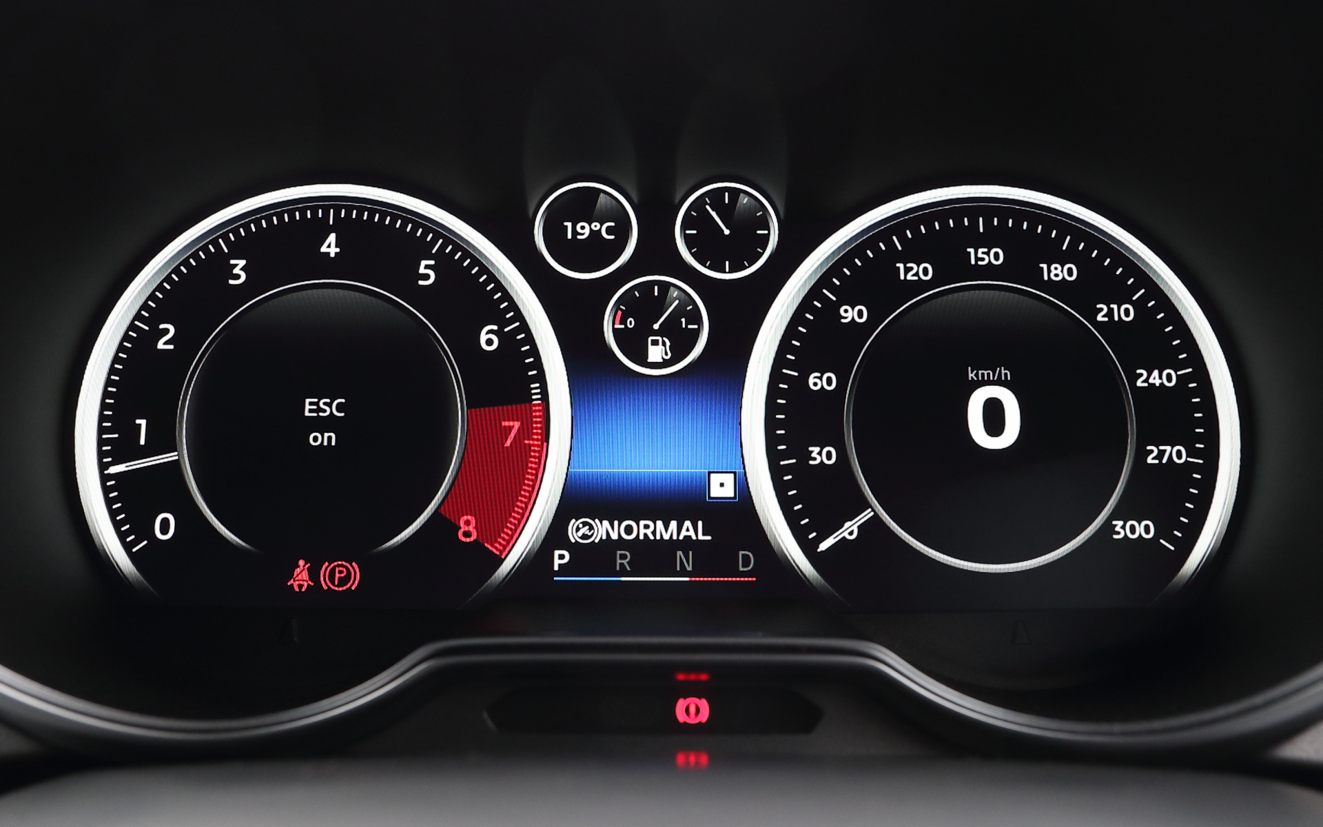 フルカラーTFTメーターの表示例