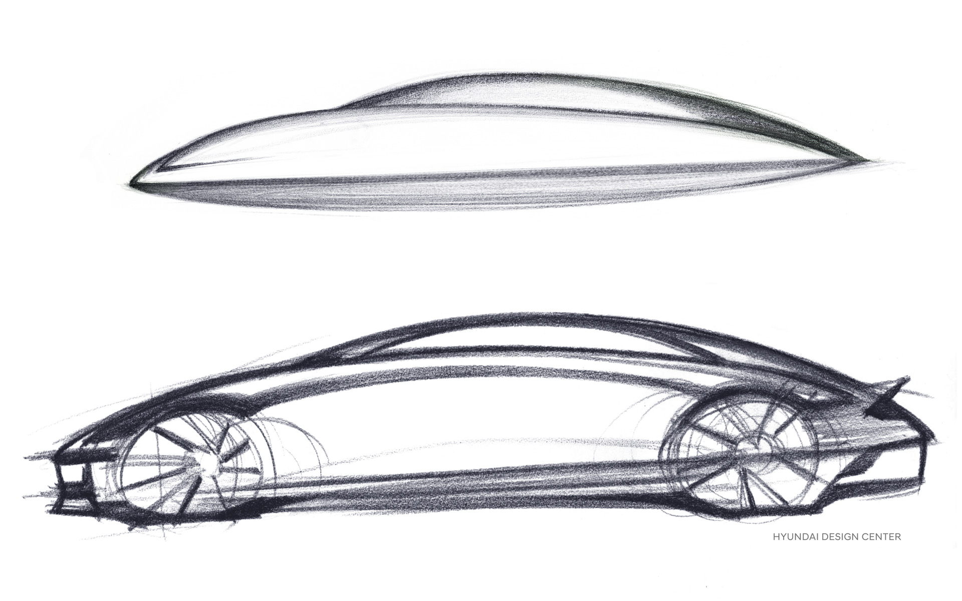 「アイオニック 6」のデザインコンセプトスケッチ