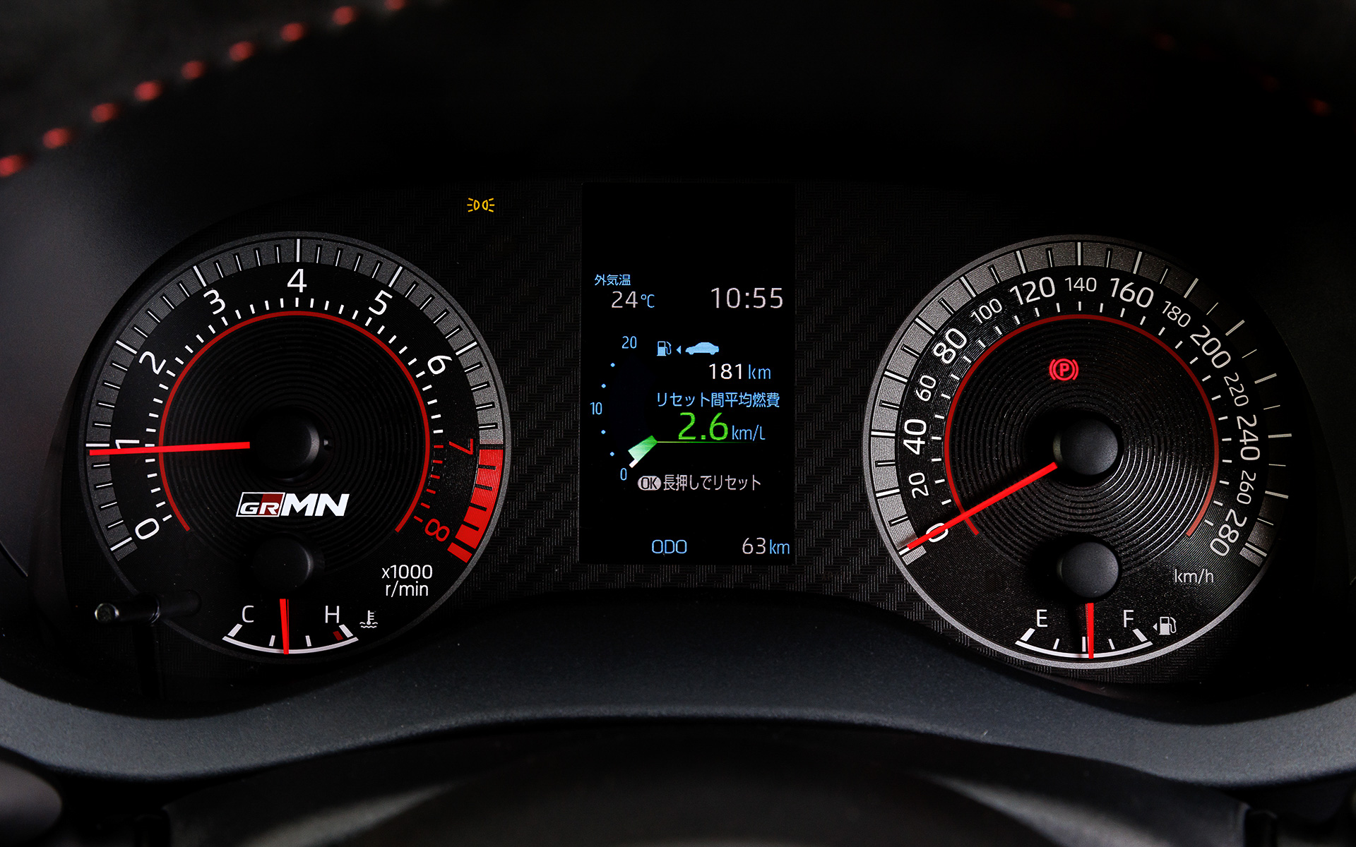 専用メーターまわり