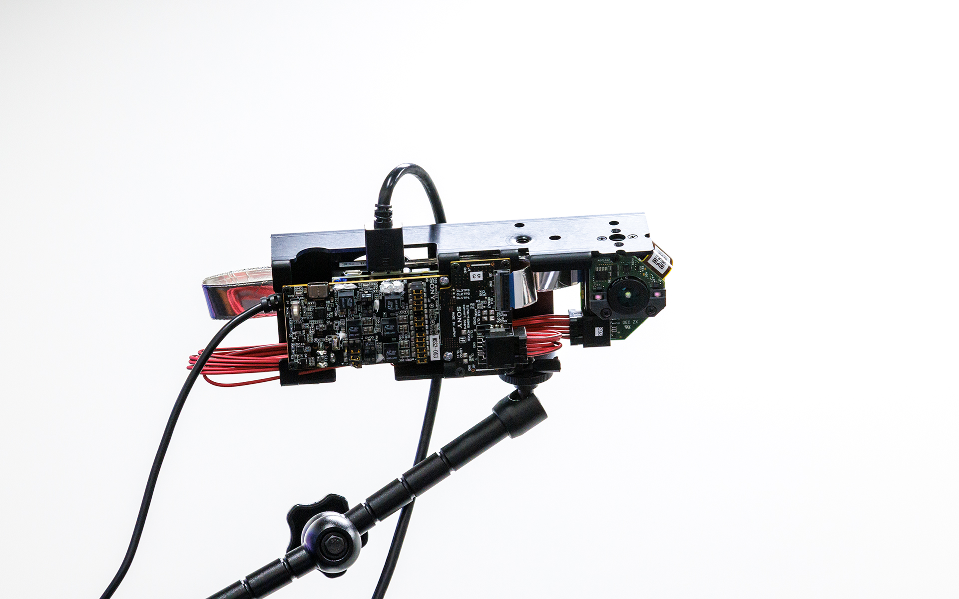 カメラと光源部