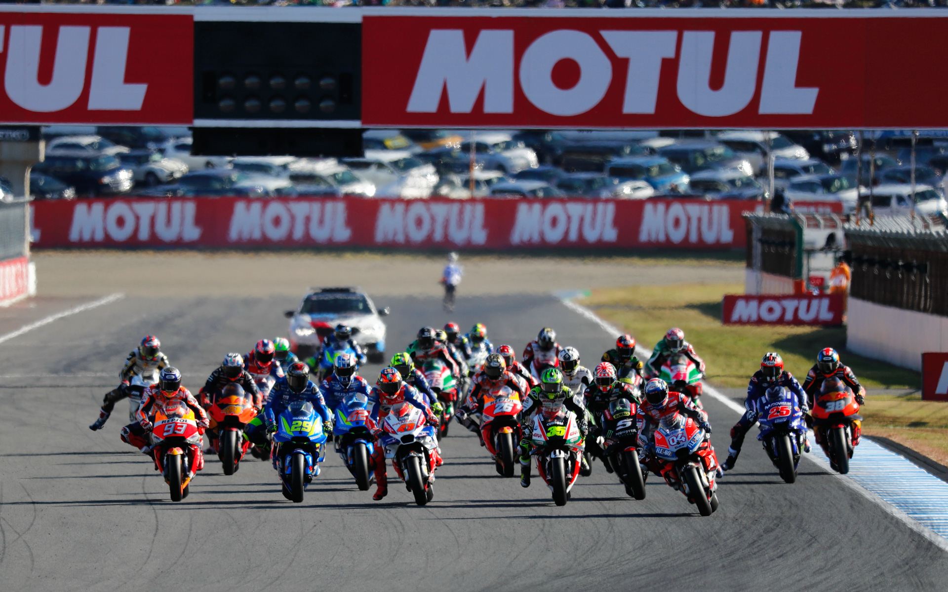 2019年MotoGP日本グランプリスタートシーン