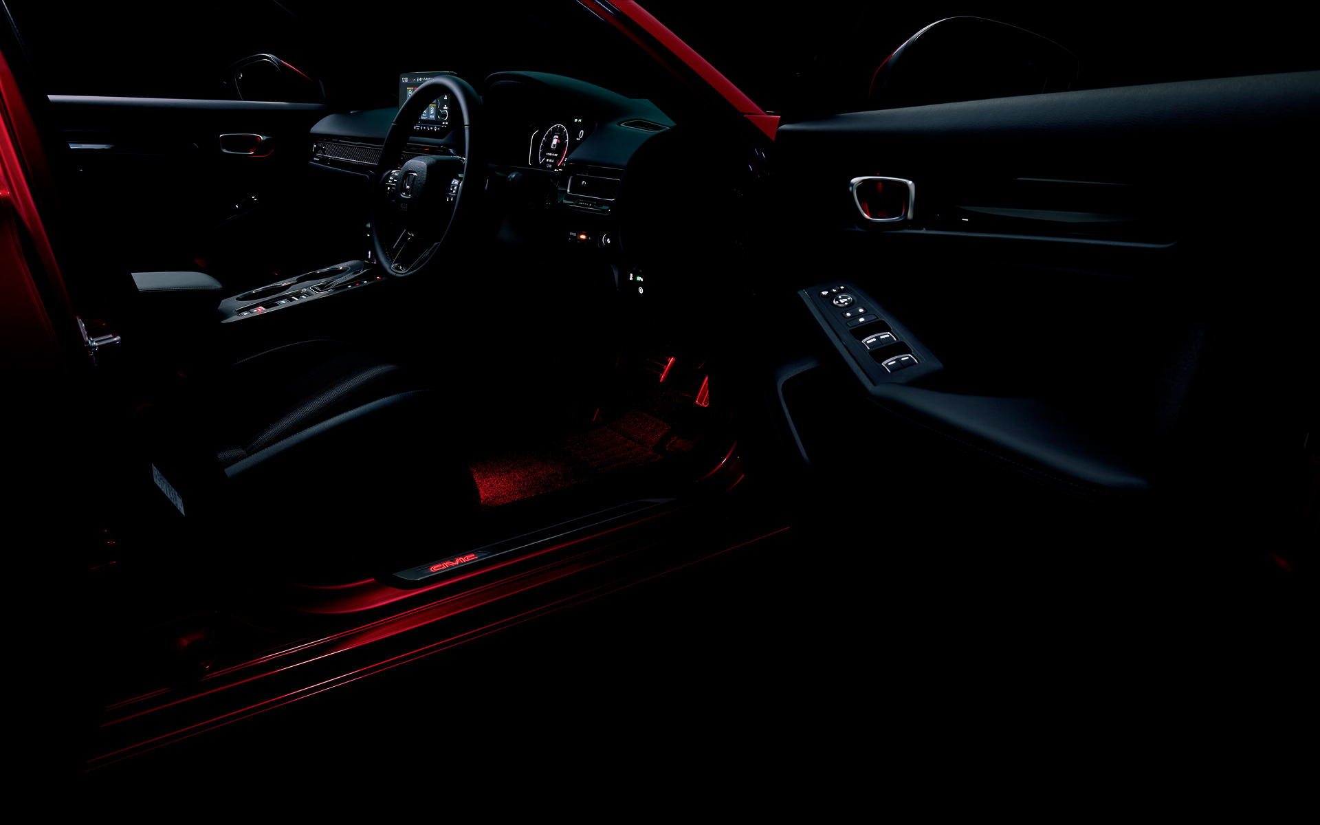 LEDインテリアイルミネーションのレッド点灯イメージ