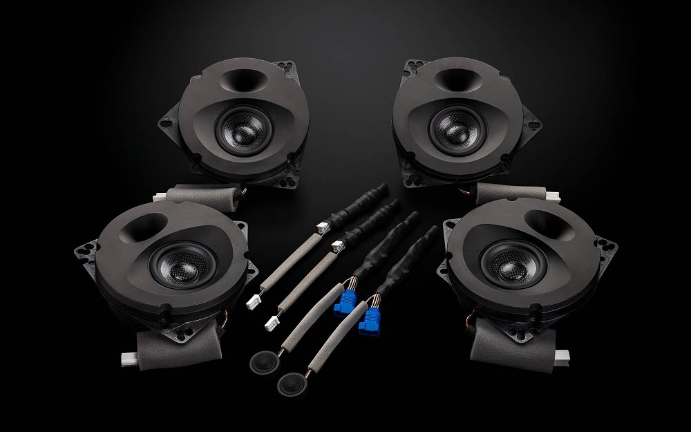 トヨタ車専用設計の車種別スピーカーパッケージ「SonicPLUS」（画像はカローラクロス用ハイグレードモデル「SFR-CX102M」）