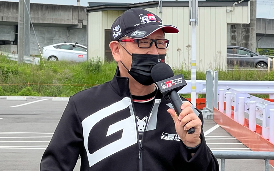 スーパー耐久第3戦SUGOへエントリーしたモリゾウ選手ことトヨタ自動車株式会社 代表取締役社長（写真は2022年5月ラリチャレ利府にて）