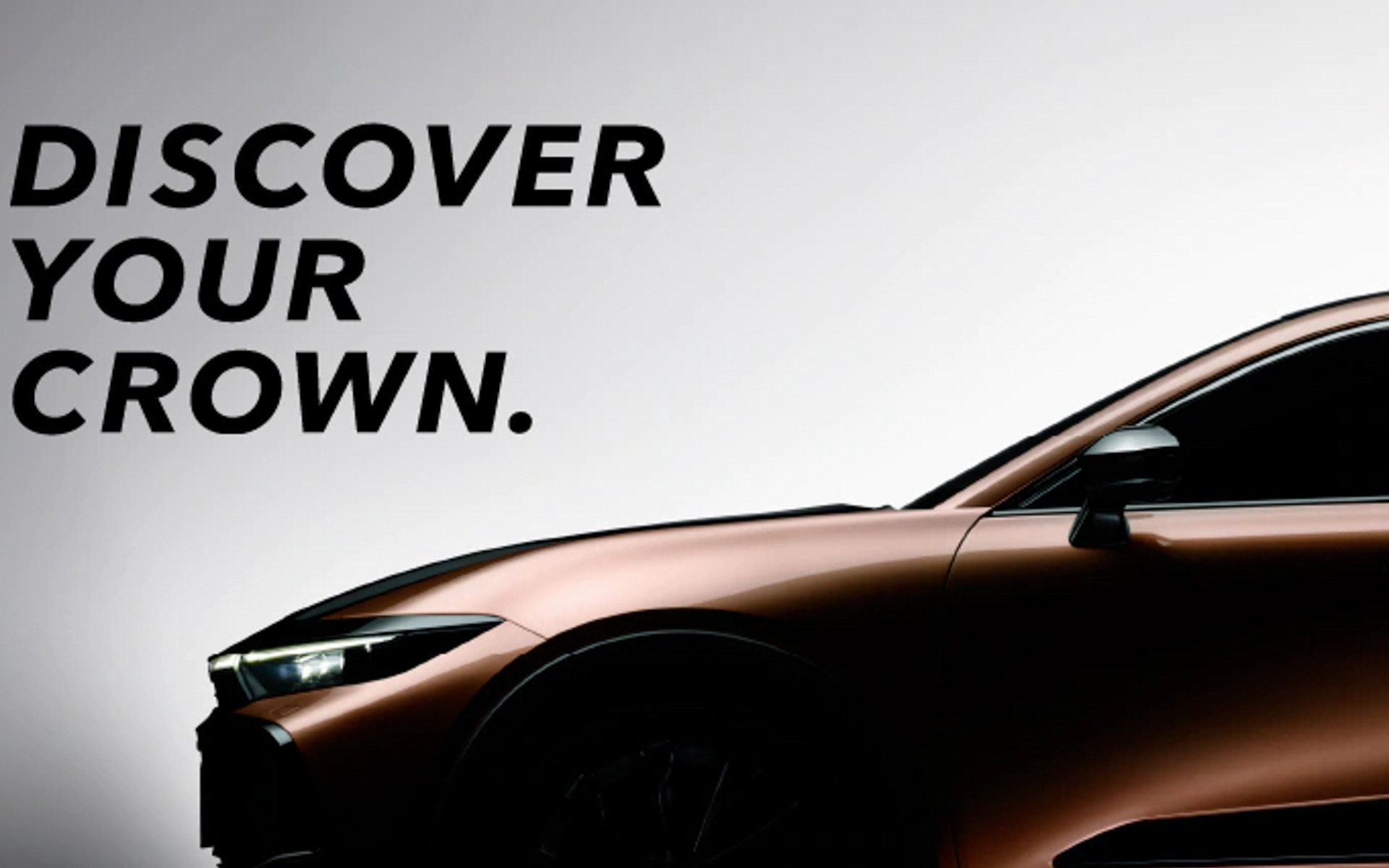 新型クラウン特設サイトで公開されたサイドのシルエット