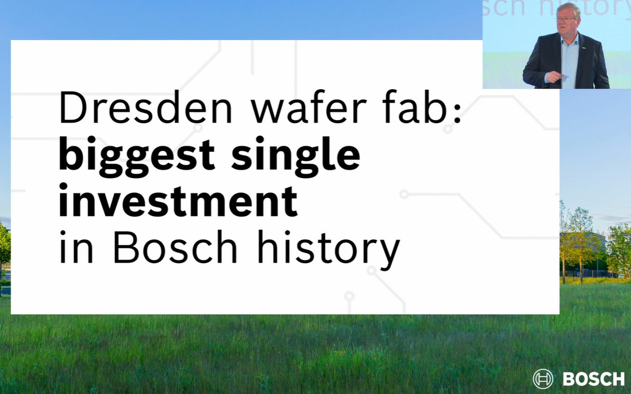 ボッシュの歴史の中で1つのプロジェクトとしてはもっとも巨額の投資となったドレスデン工場