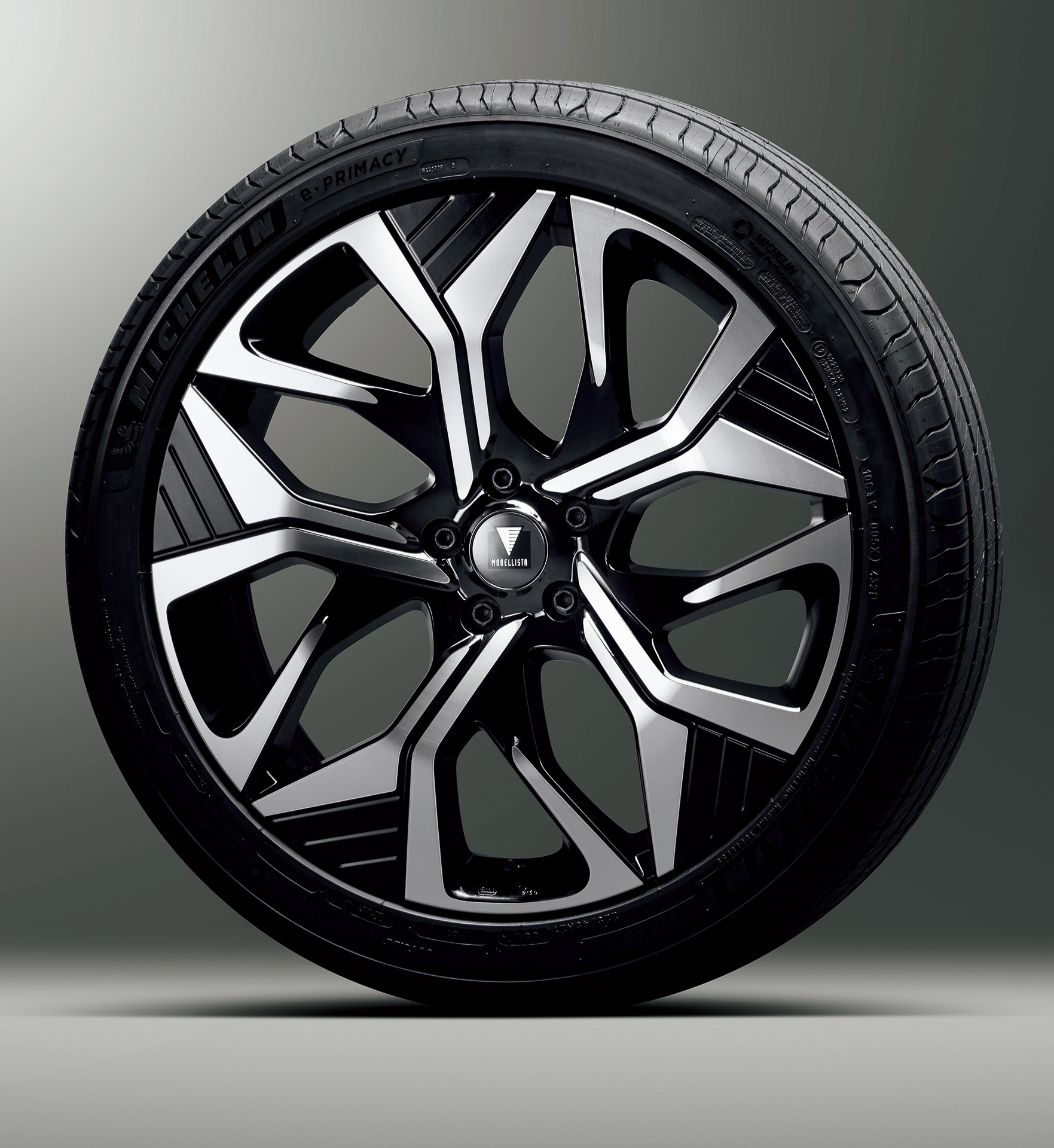 21インチアルミホイールは7万1500円/本、28万6000円/台。ホイール4本とミシュラン「e・PRIMACY」のタイヤセットは11万5500円/本、46万2000円/台