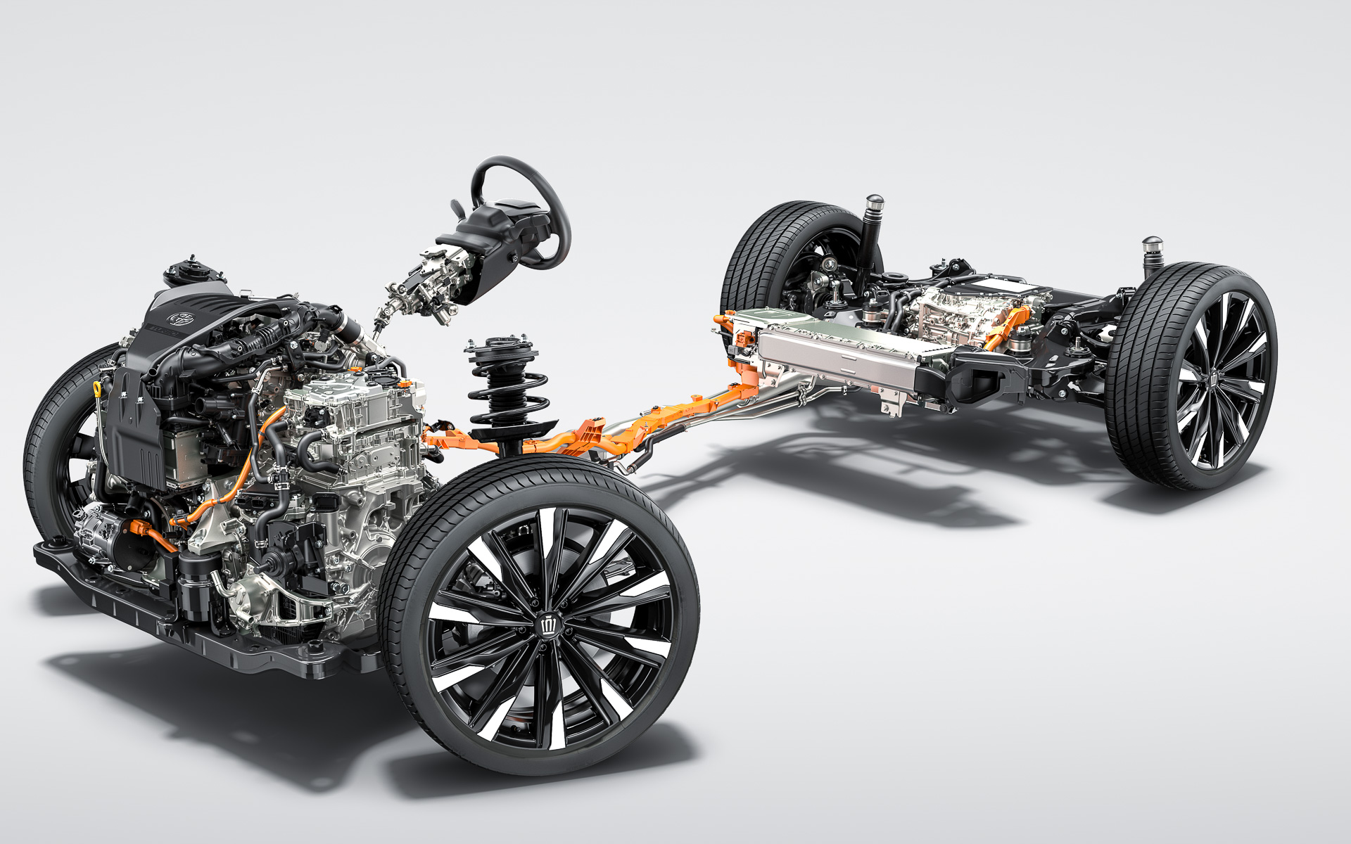 新型クラウンに搭載された、2.4リッターターボ デュアルブーストハイブリッドシステム