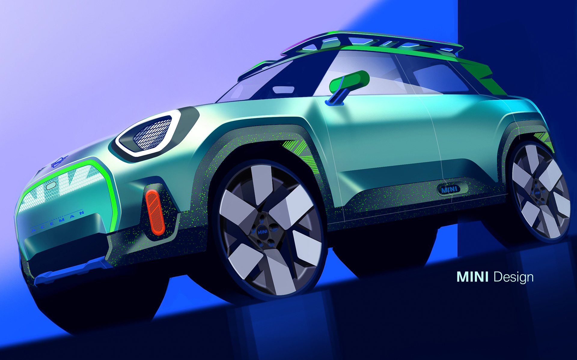 コンセプト・エースマンのデザインスケッチ